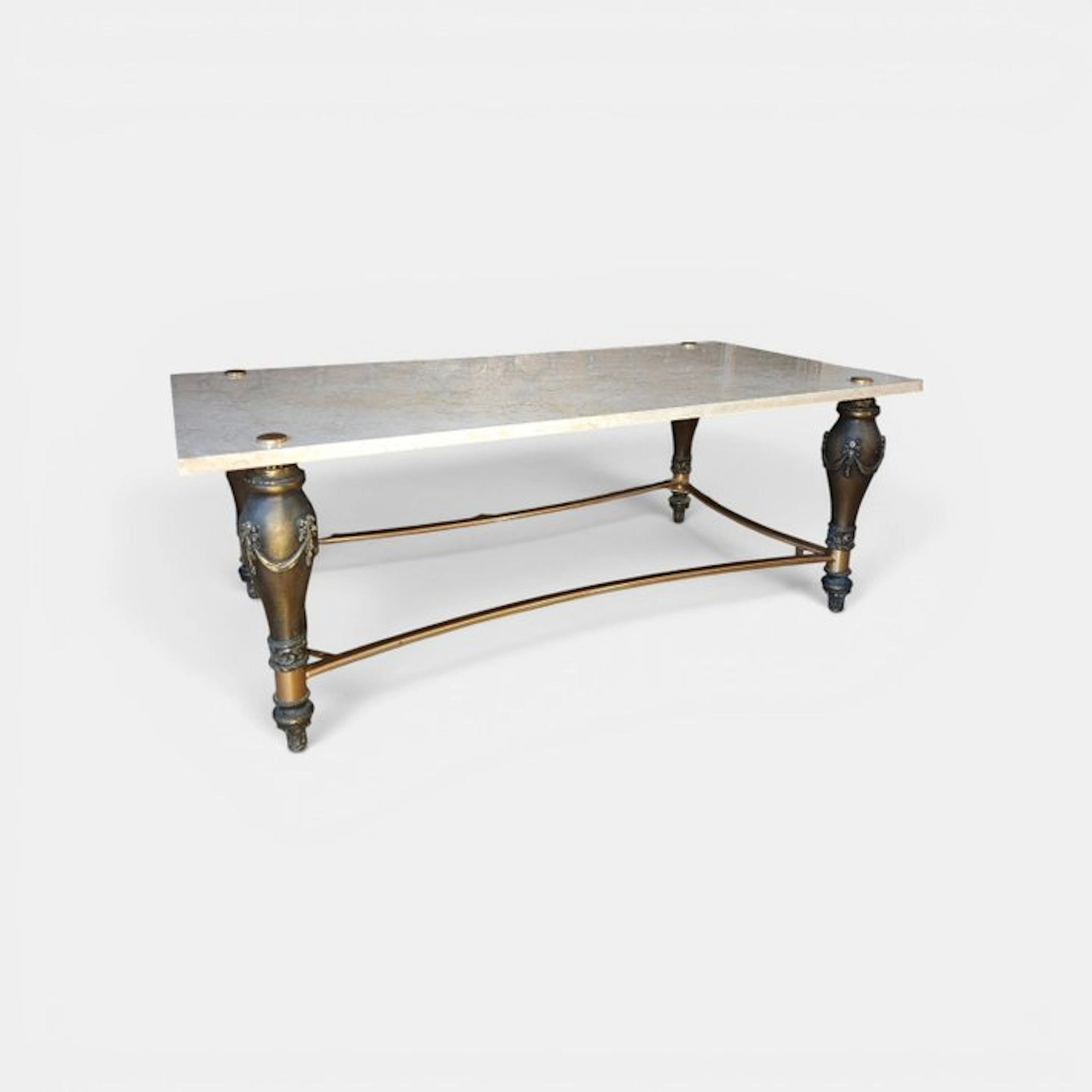 Coffee table - Bronze, Marble, Gilt bronze