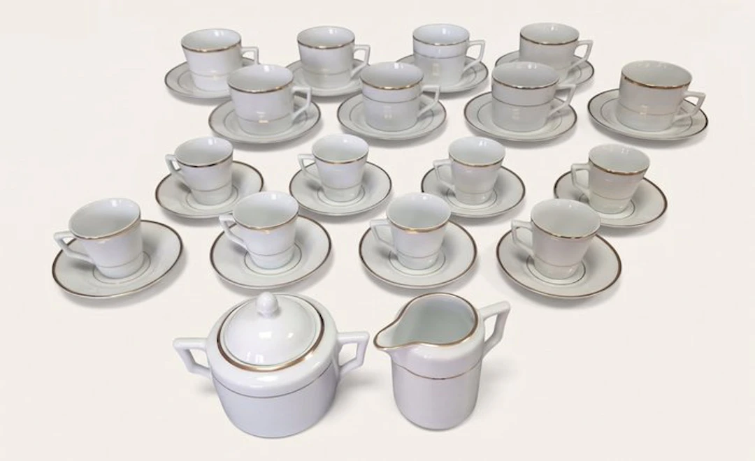 Richard Ginori - Breakfast set (34) - Porcelain - Laveno Manufacturing