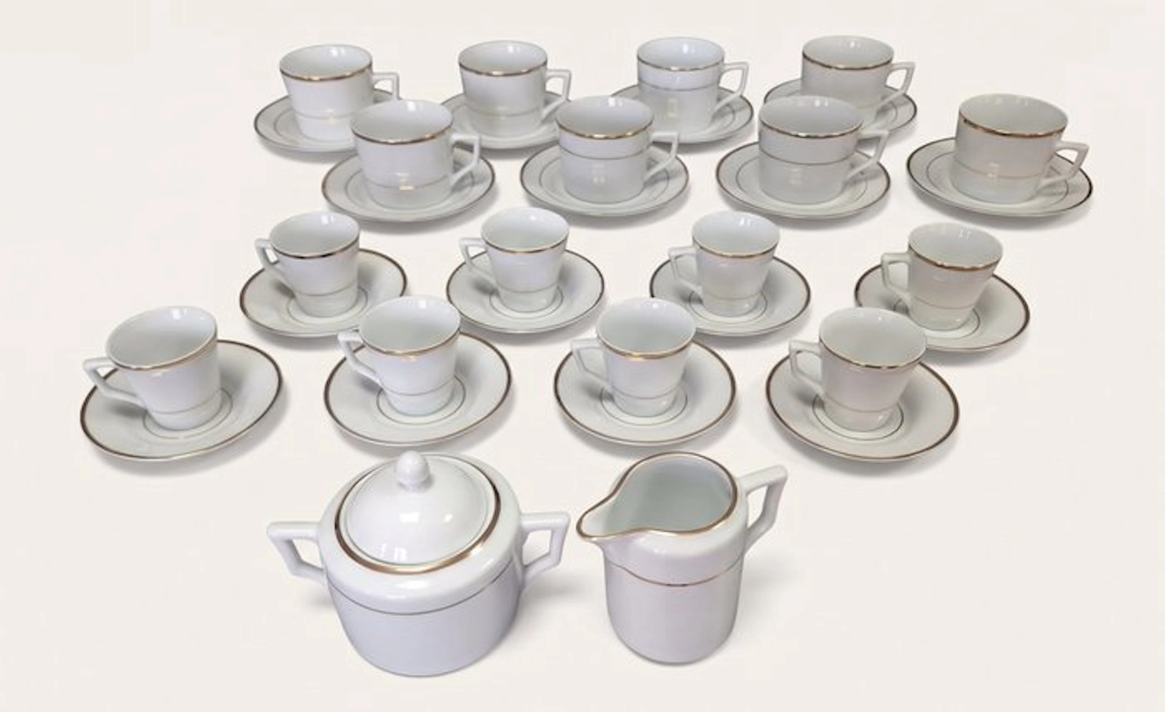 Richard Ginori - Breakfast set (34) - Porcelain - Laveno Manufacturing