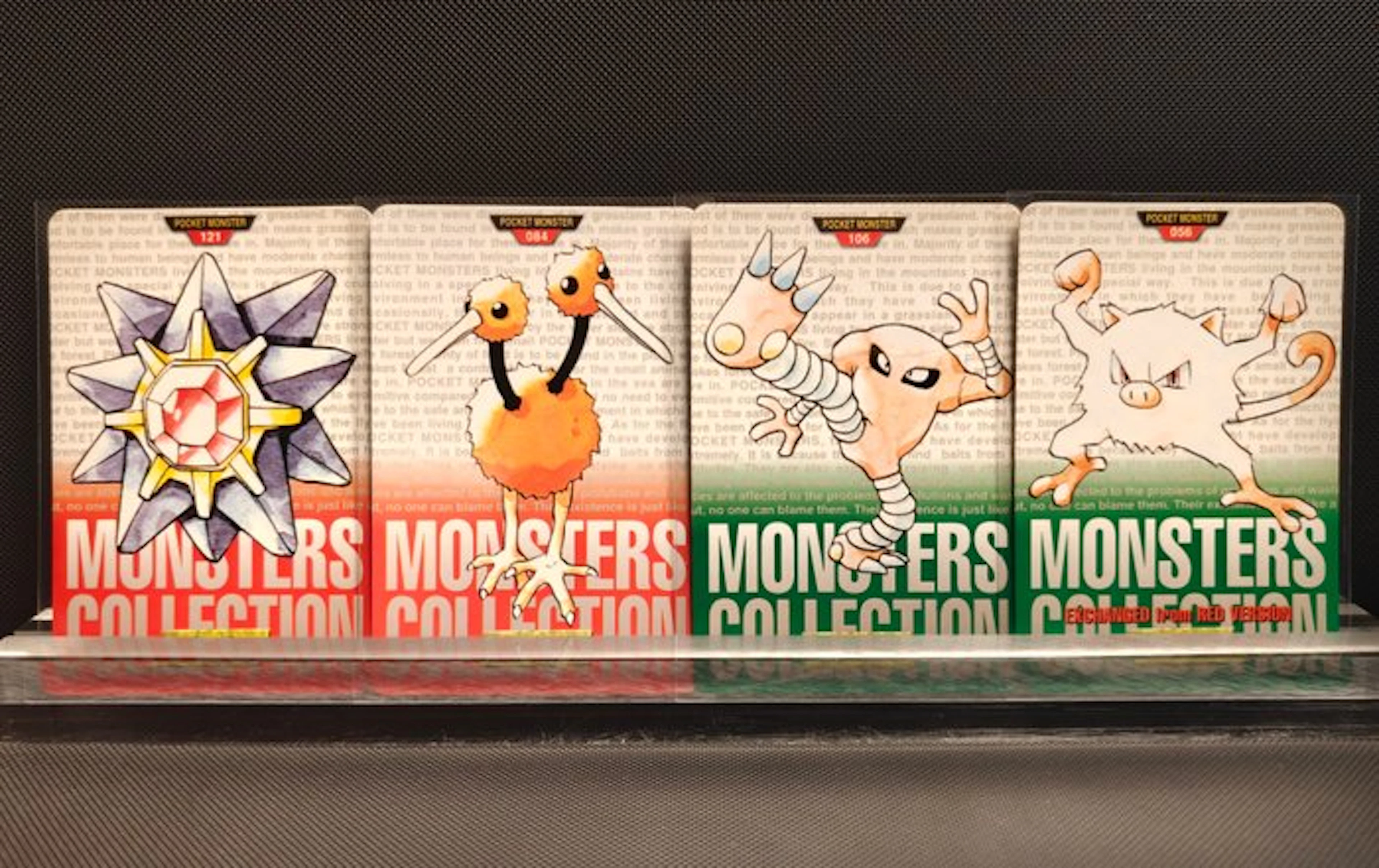 Pokémon - 4 Card - Mankey, Hitmonlee, Doduo, Starmie