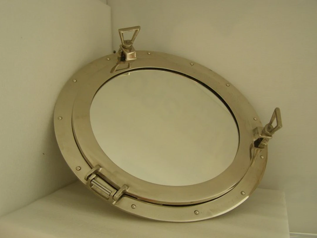 Mirror - mirror, Aluminium - porthole mirror
