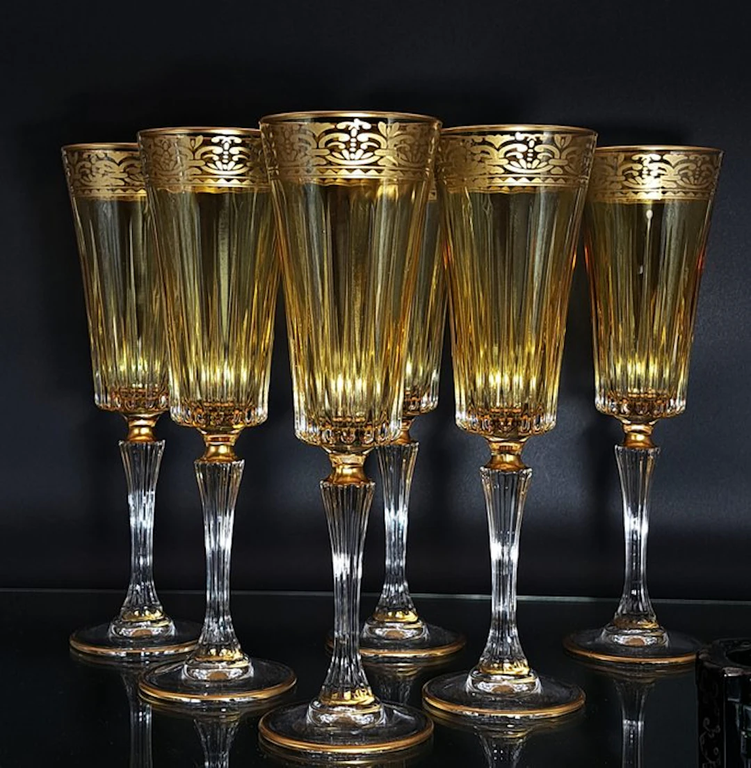 Artemisia - Champagne flute (6) - Crystal