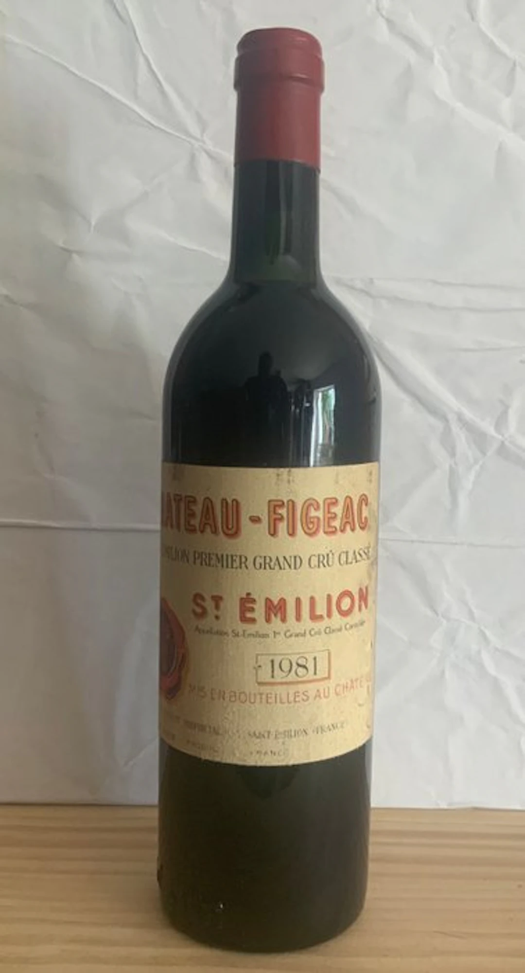 1981 Chateau Figeac - Saint-Émilion Grand Cru Classé - 1 Bottles (0.75L)