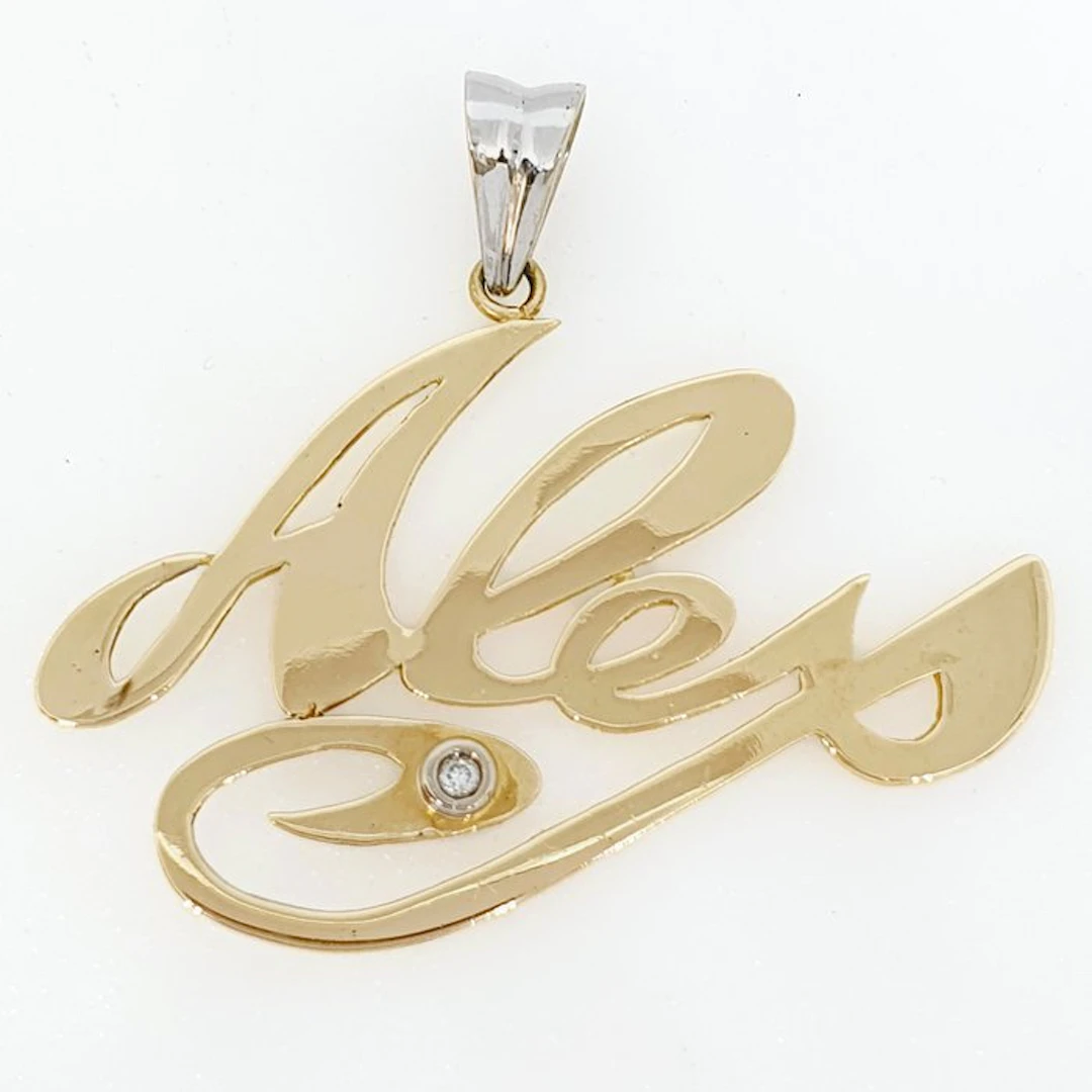 Pendant - 18 kt. Yellow gold Diamond (Natural)