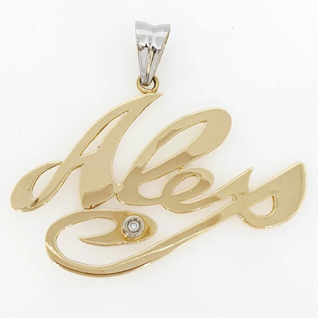 Pendant - 18 kt. Yellow gold Diamond (Natural)