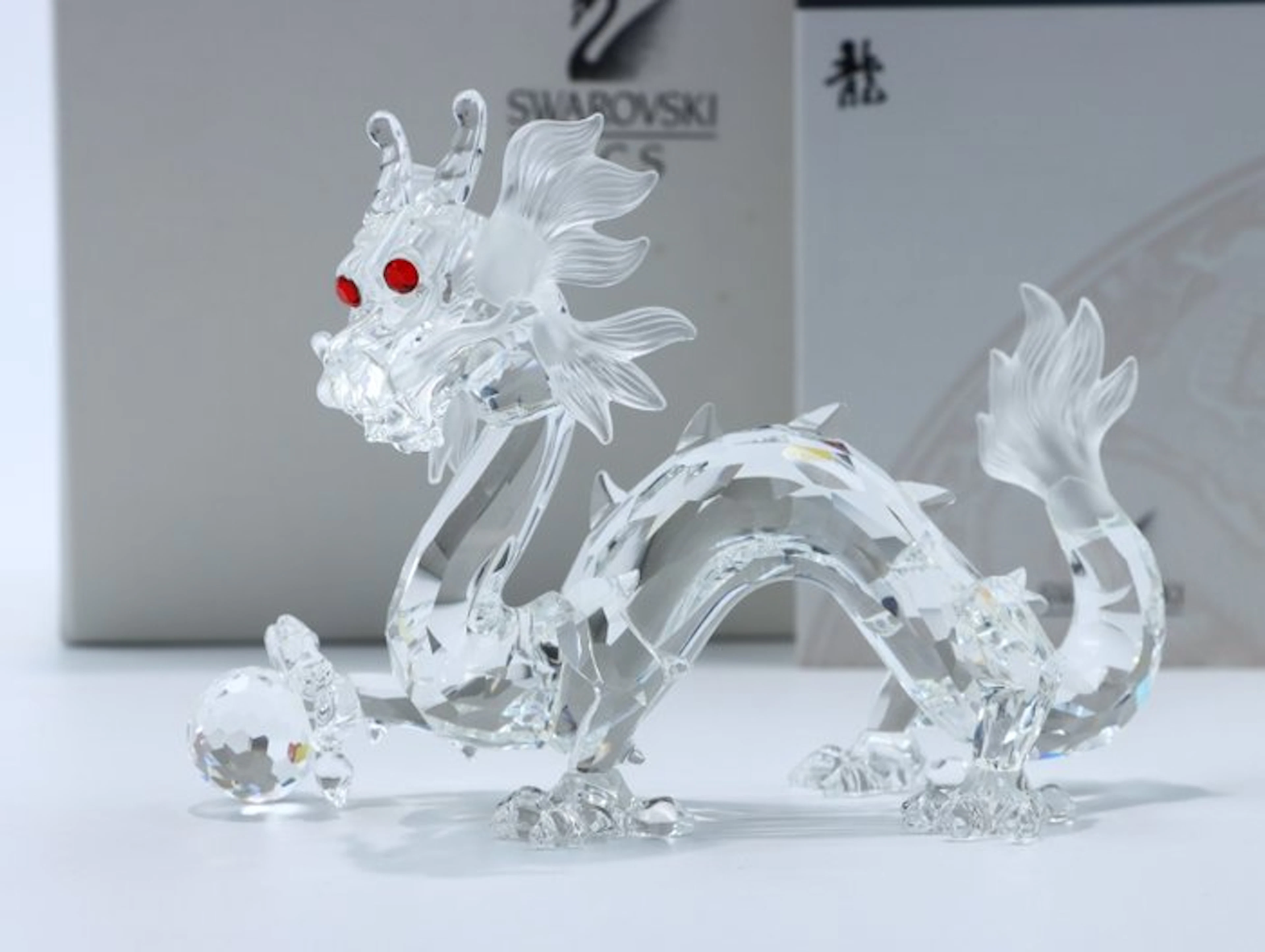 Figure - Swarovski - Jaarstuk Draak 1997 (Boxed + certificate) - Crystal