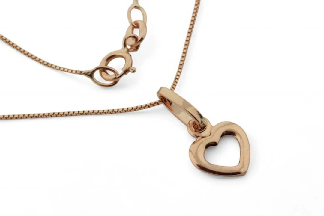 Necklace with pendant - 18 kt. Rose gold