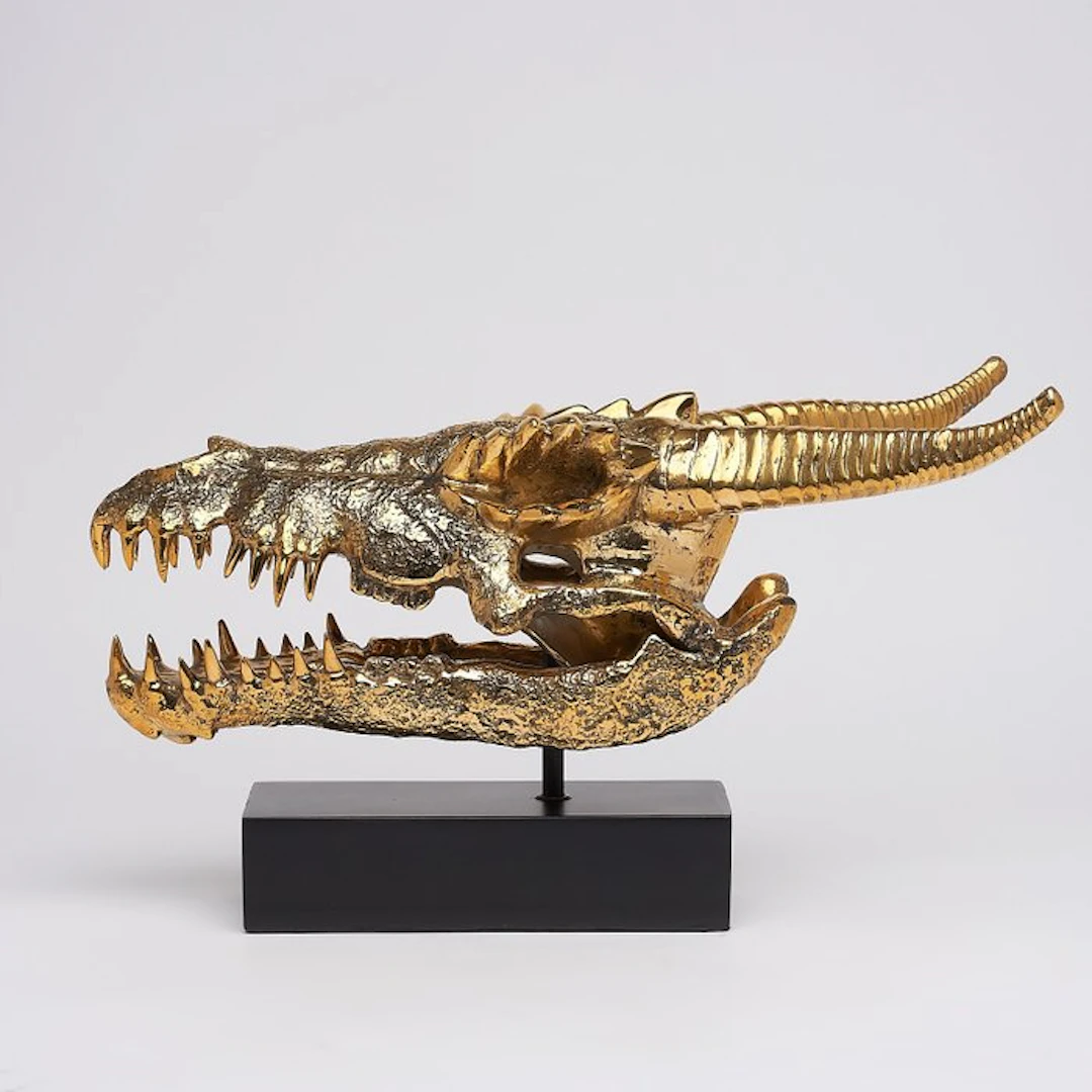 Sculpture, Bronze statue of a Dragon - 24 cm - Bronze