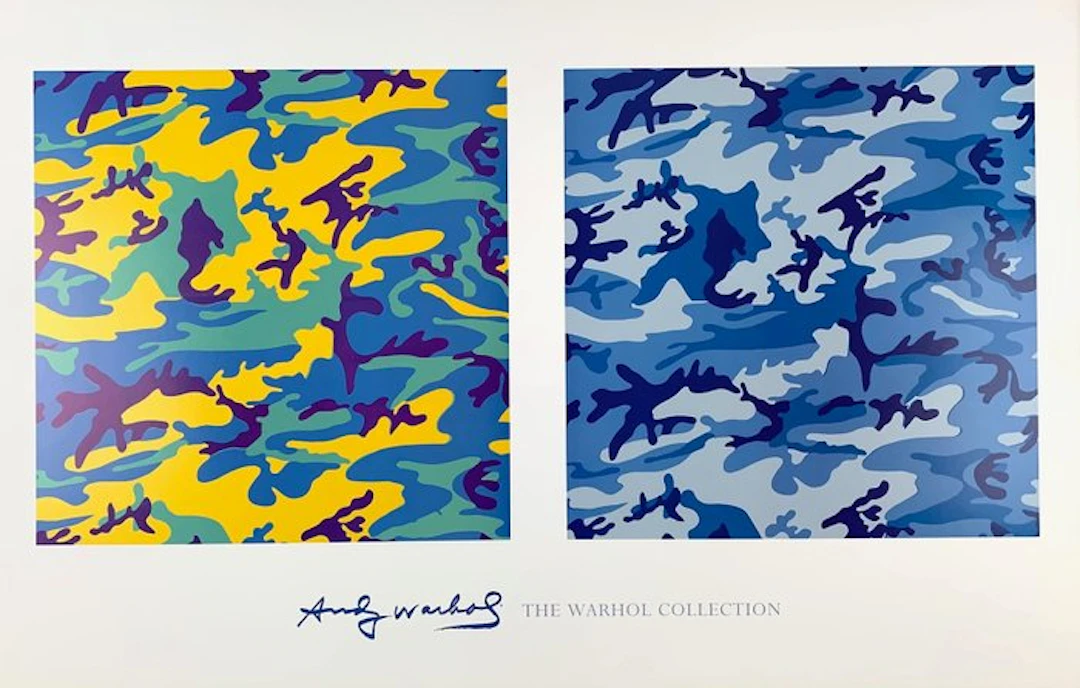 Andy Warhol (after) - Camouflage 1986 - Rar Pop ART Artprint - 60,8 x 96,4 cm
