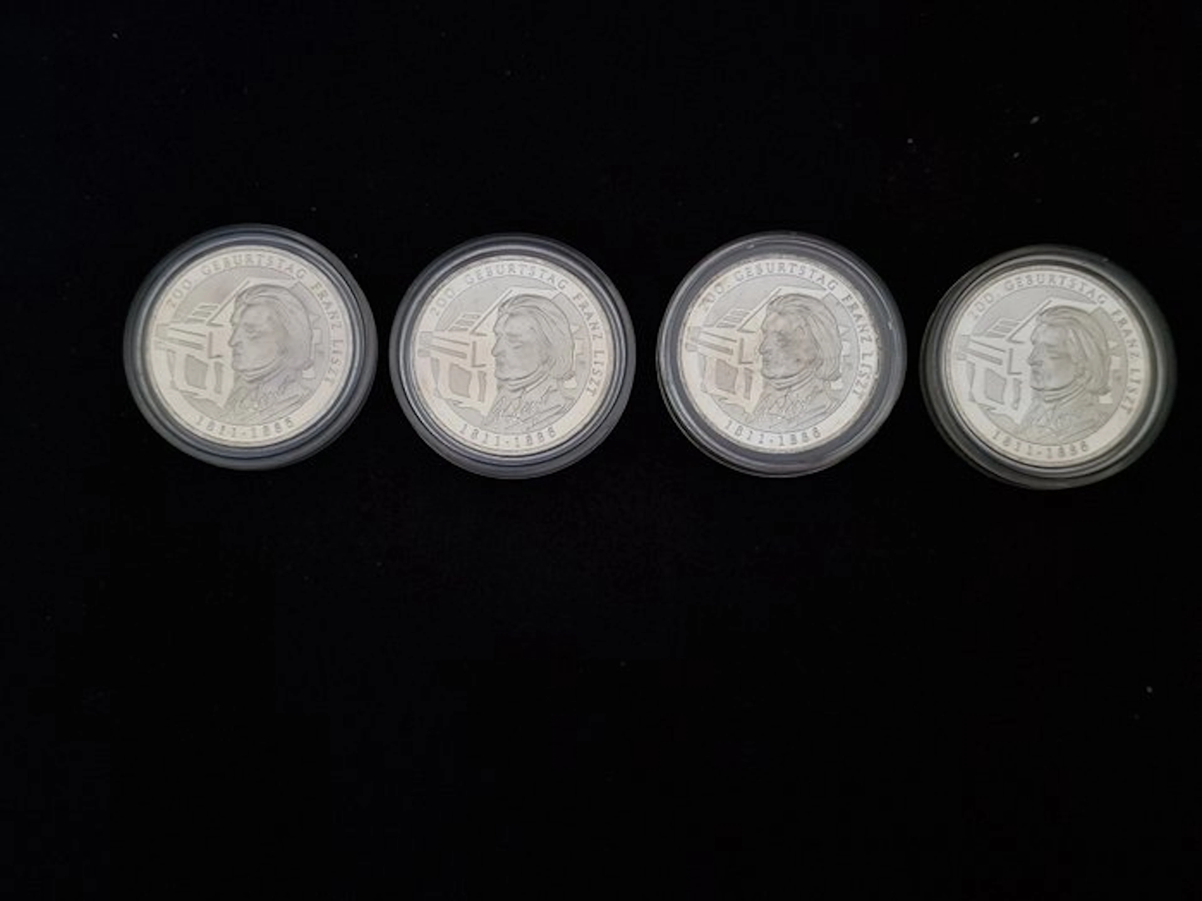 Germany. 10 Euro 2011 "Franz Liszt" (4 coins) (No reserve price)