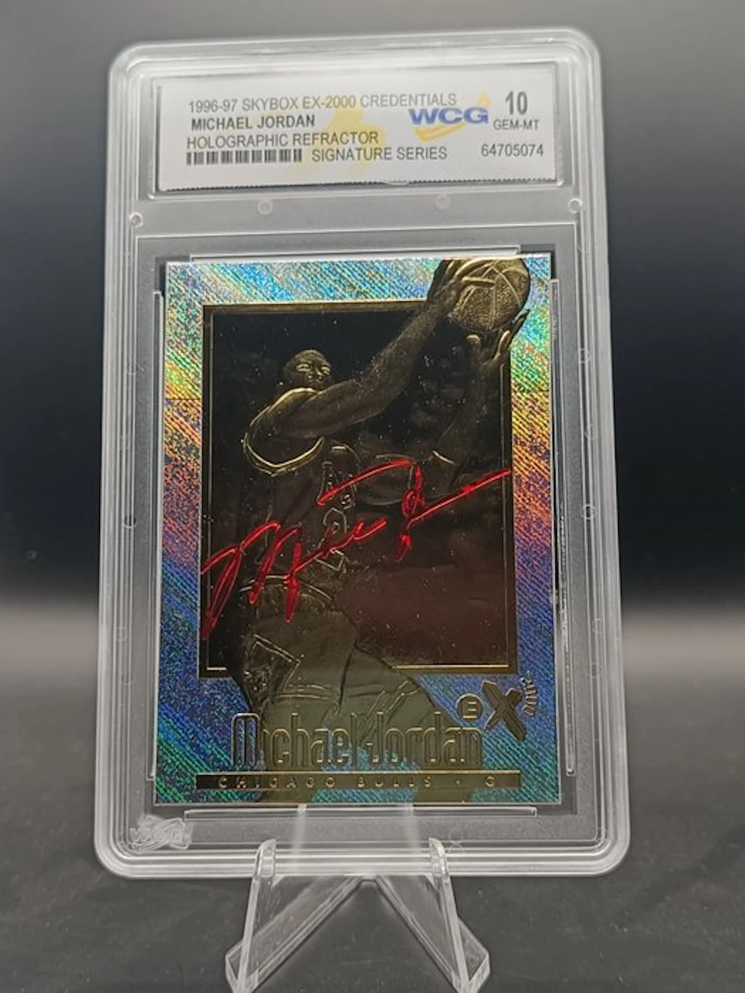 Fleer 1996 23KT Gold Michael Jordan - WCG 10 Graded card