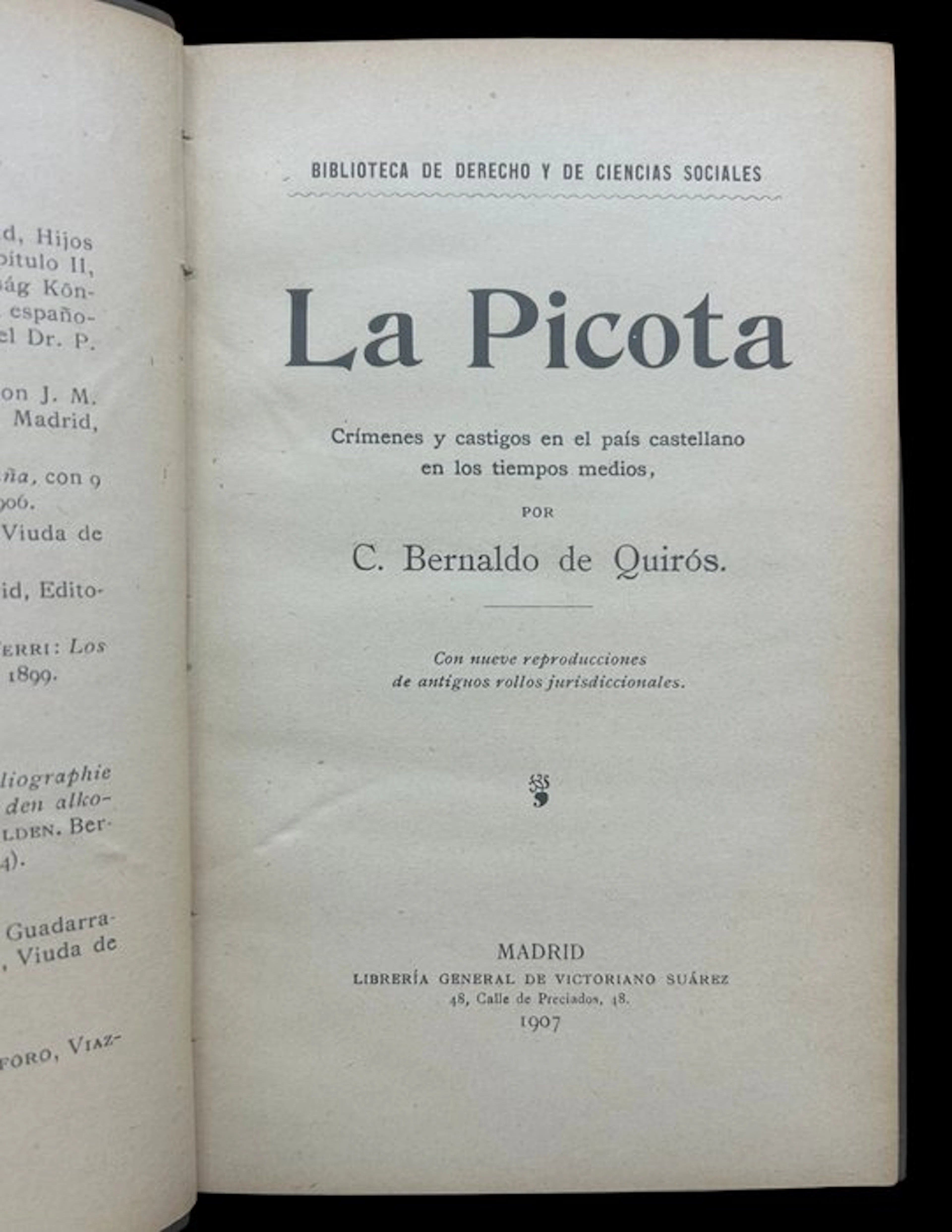 Constancio Bernaldo de Quirós - La Picota