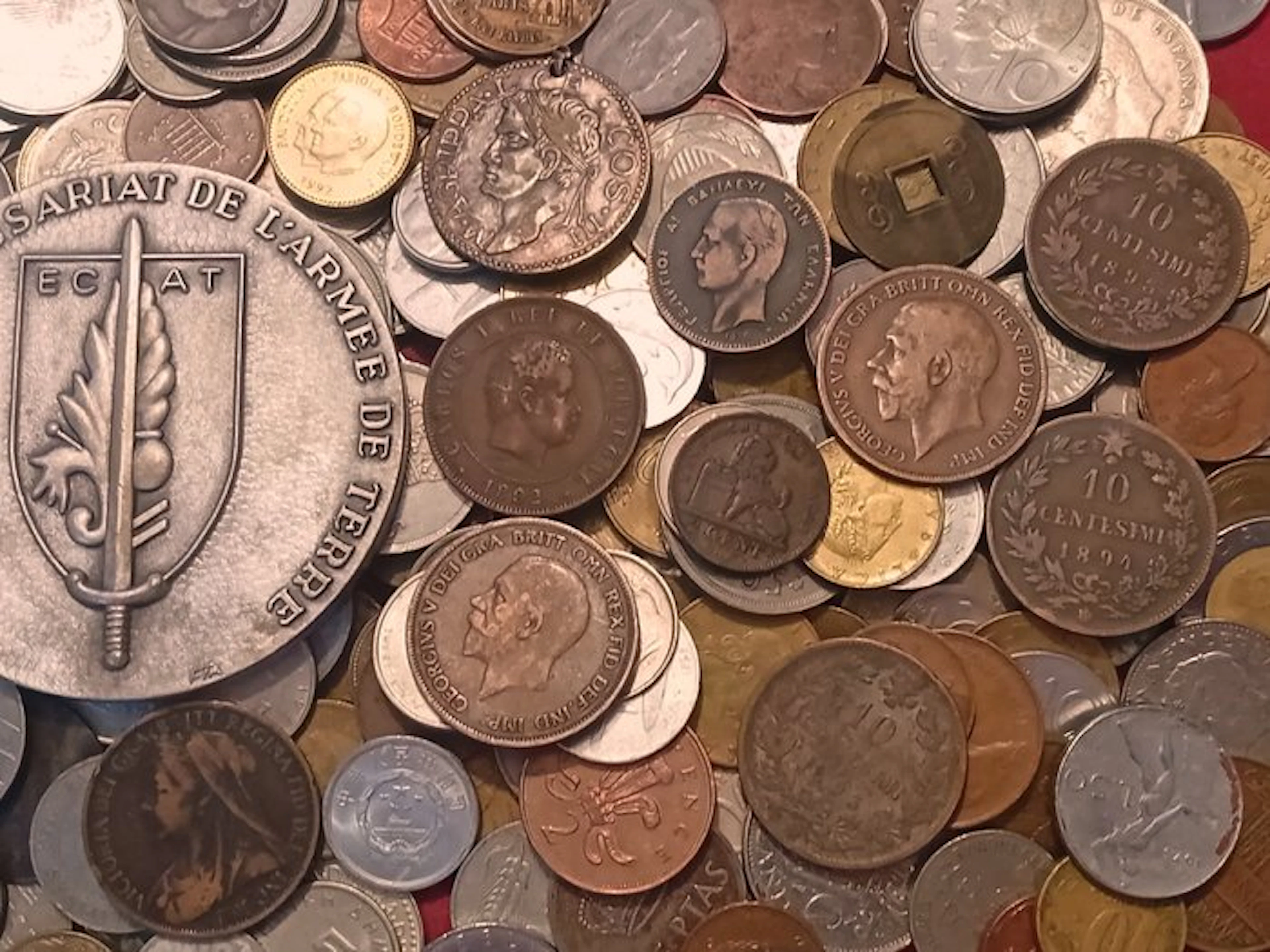 World. Large lot of World Coins, 1800 to présent. (No reserve price)