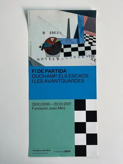 Marcel Duchamp - **Original exhibition poster – “Endgame: Duchamp