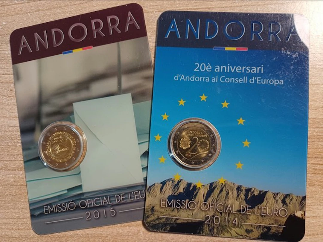 Andorra. 2 Euro 2014/2015 "Conseil de l'Europe" +...
