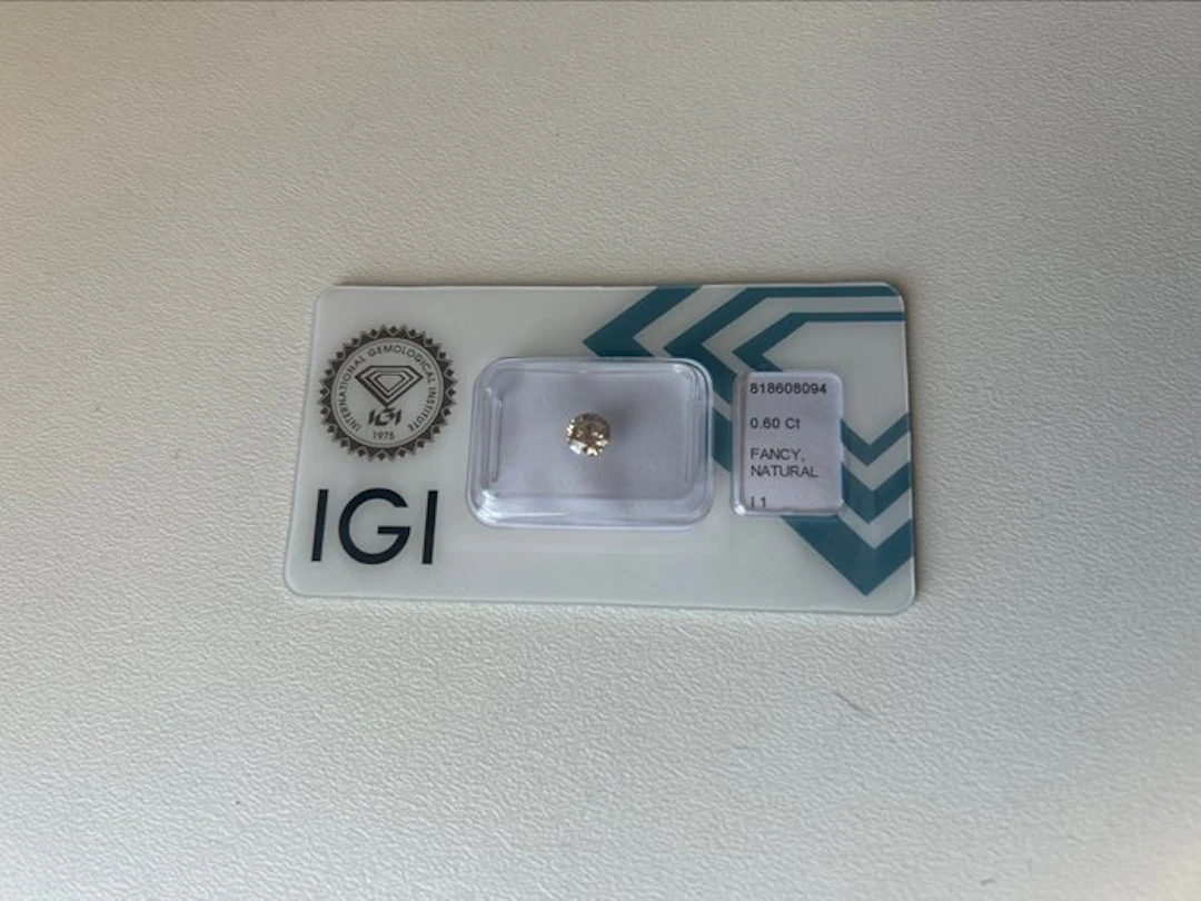 No reserve price - 1 pcs Diamond (Natural) - 0.60 ct...