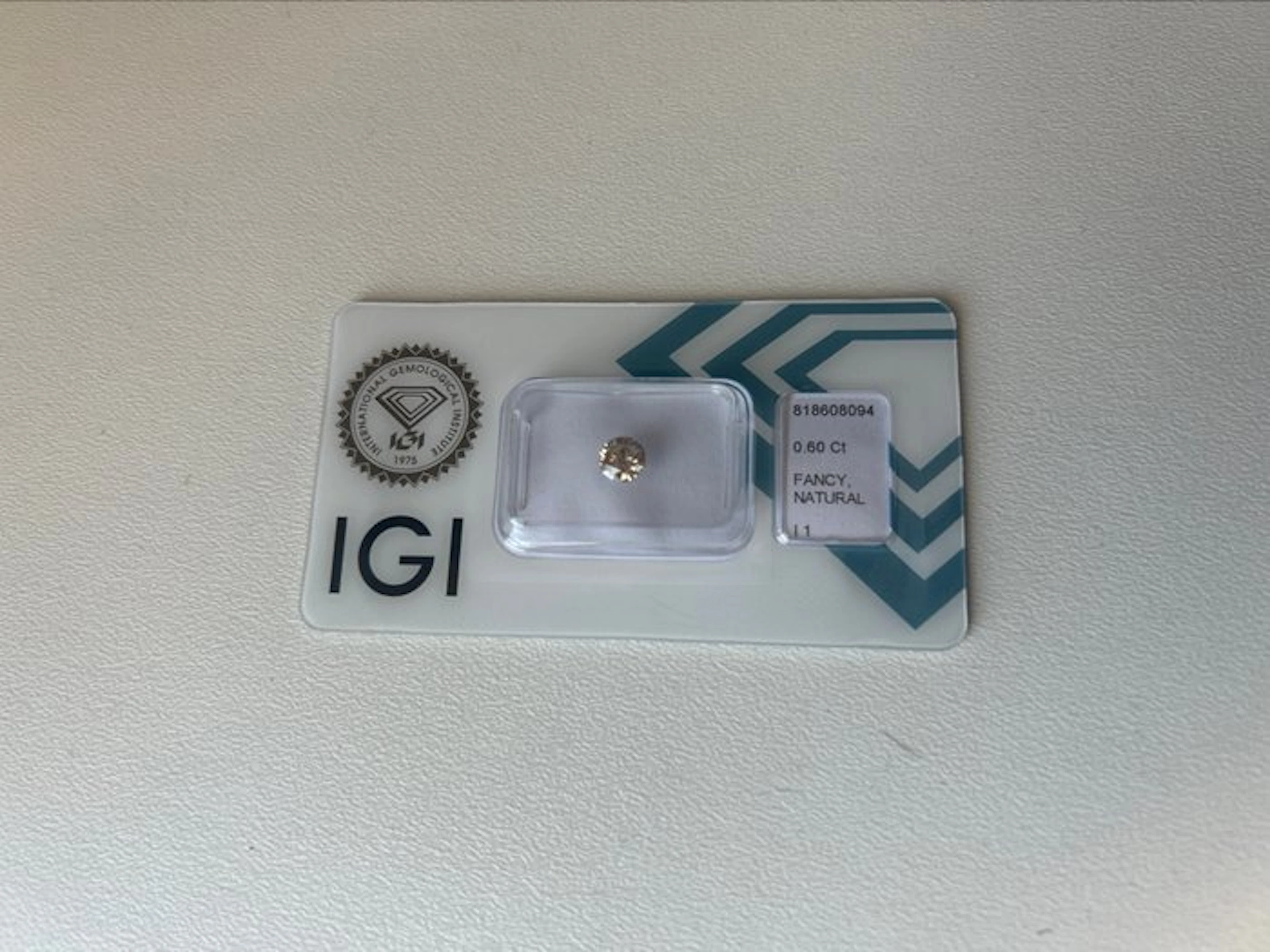 No reserve price - 1 pcs Diamond (Natural) - 0.60 ct...