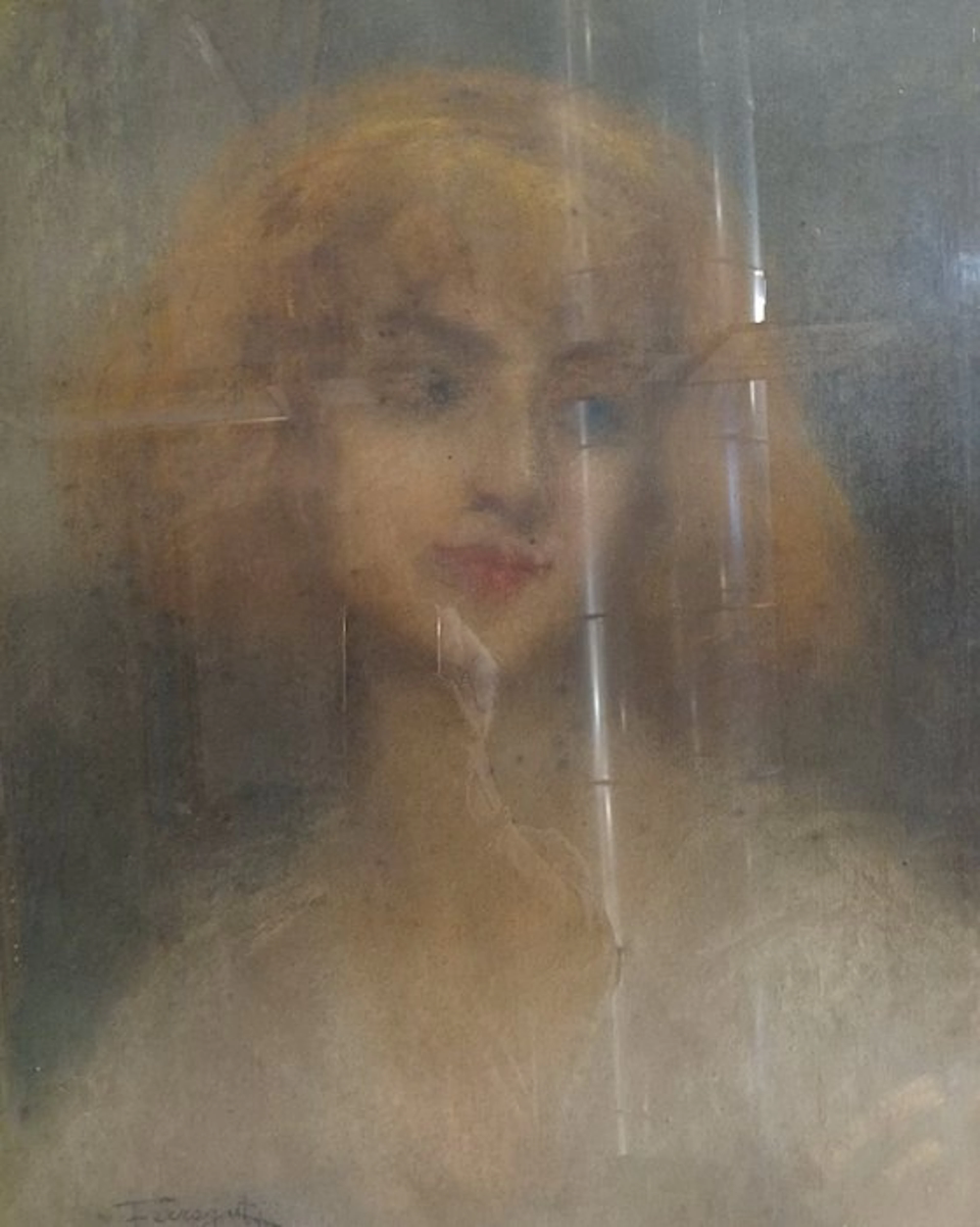 Arnaldo Ferraguti (1862-1925) - Ritratto femminile