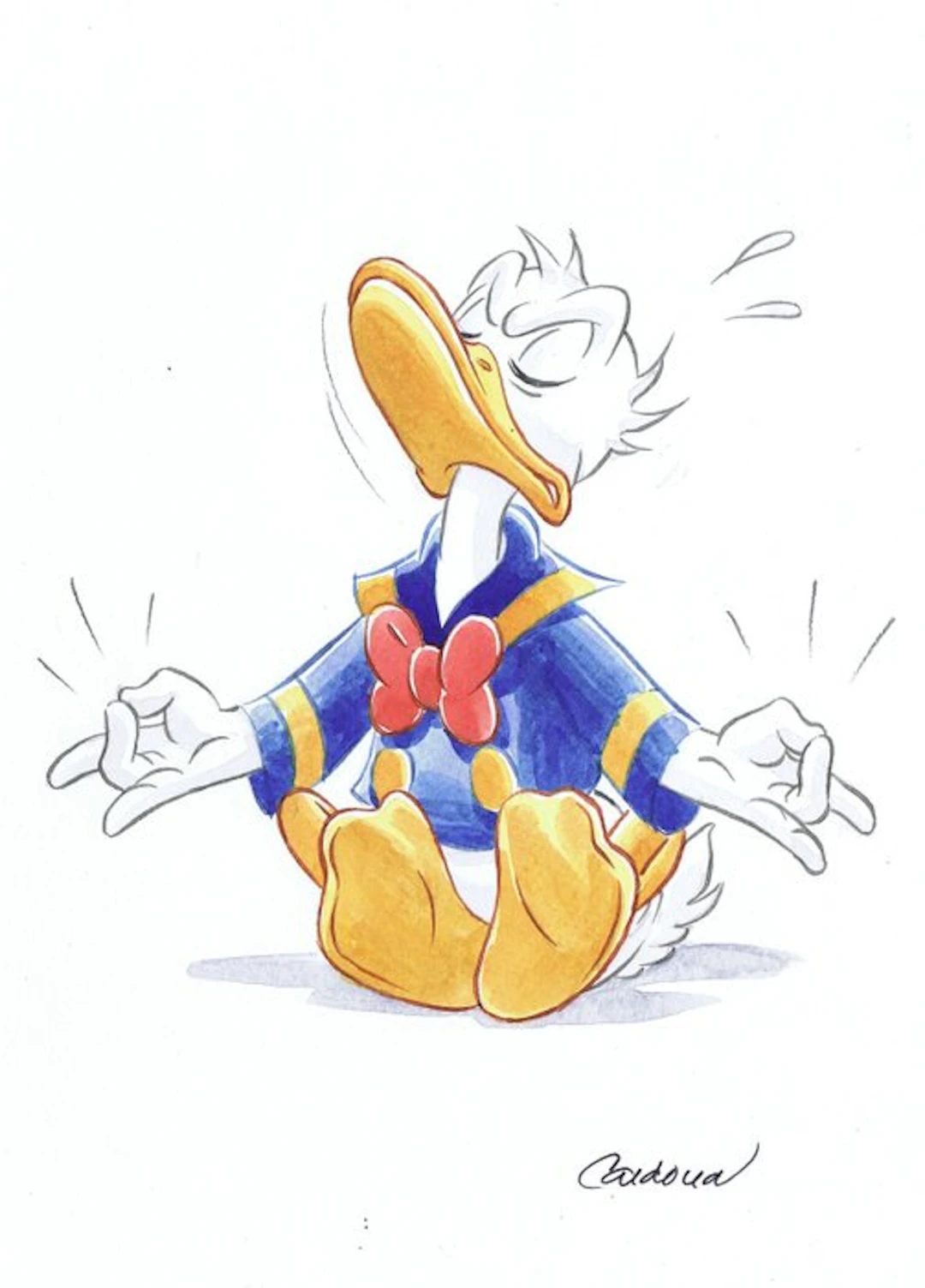 Cardona - 1 Watercolour - Donald Duck