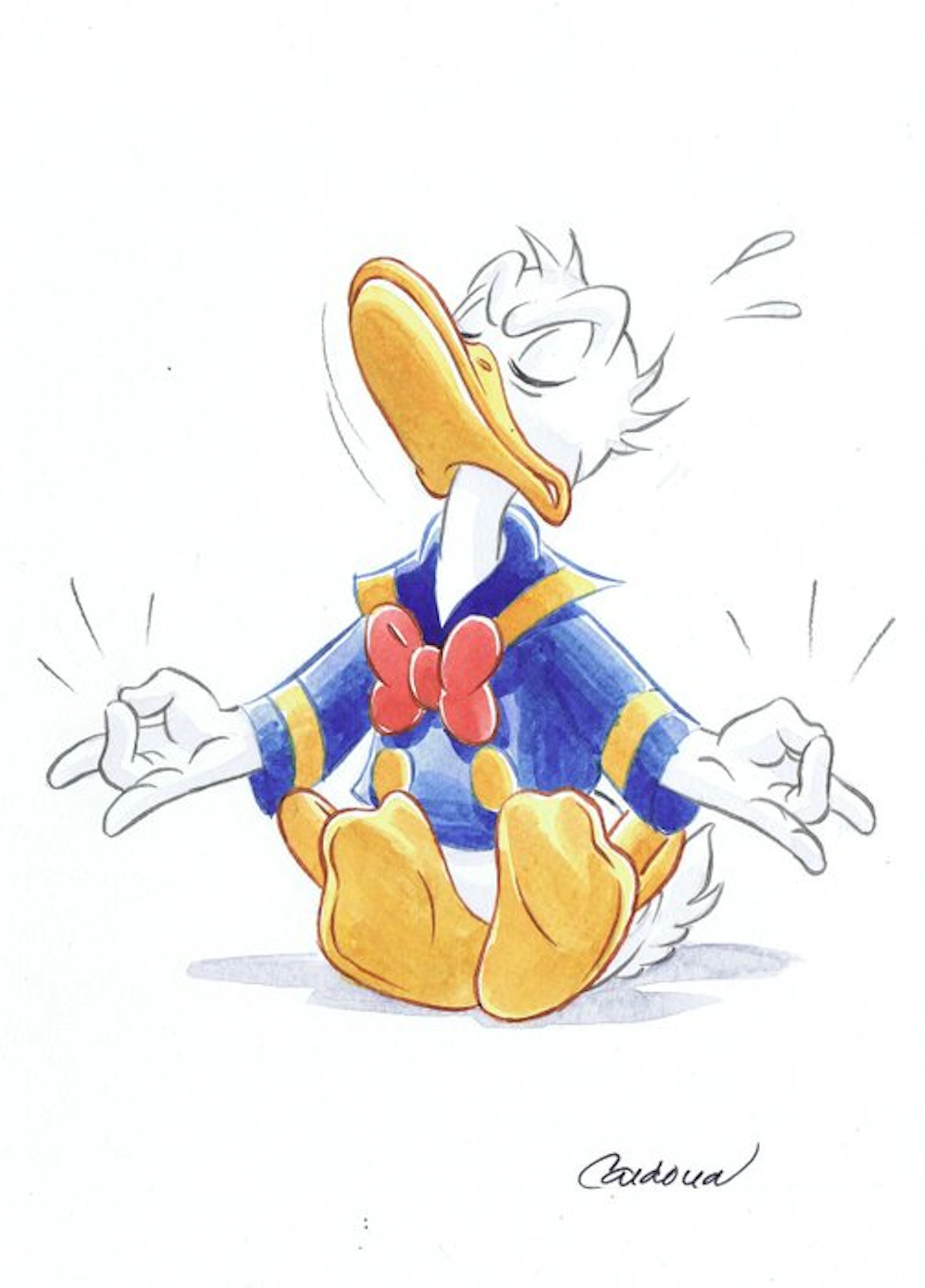 Cardona - 1 Watercolour - Donald Duck