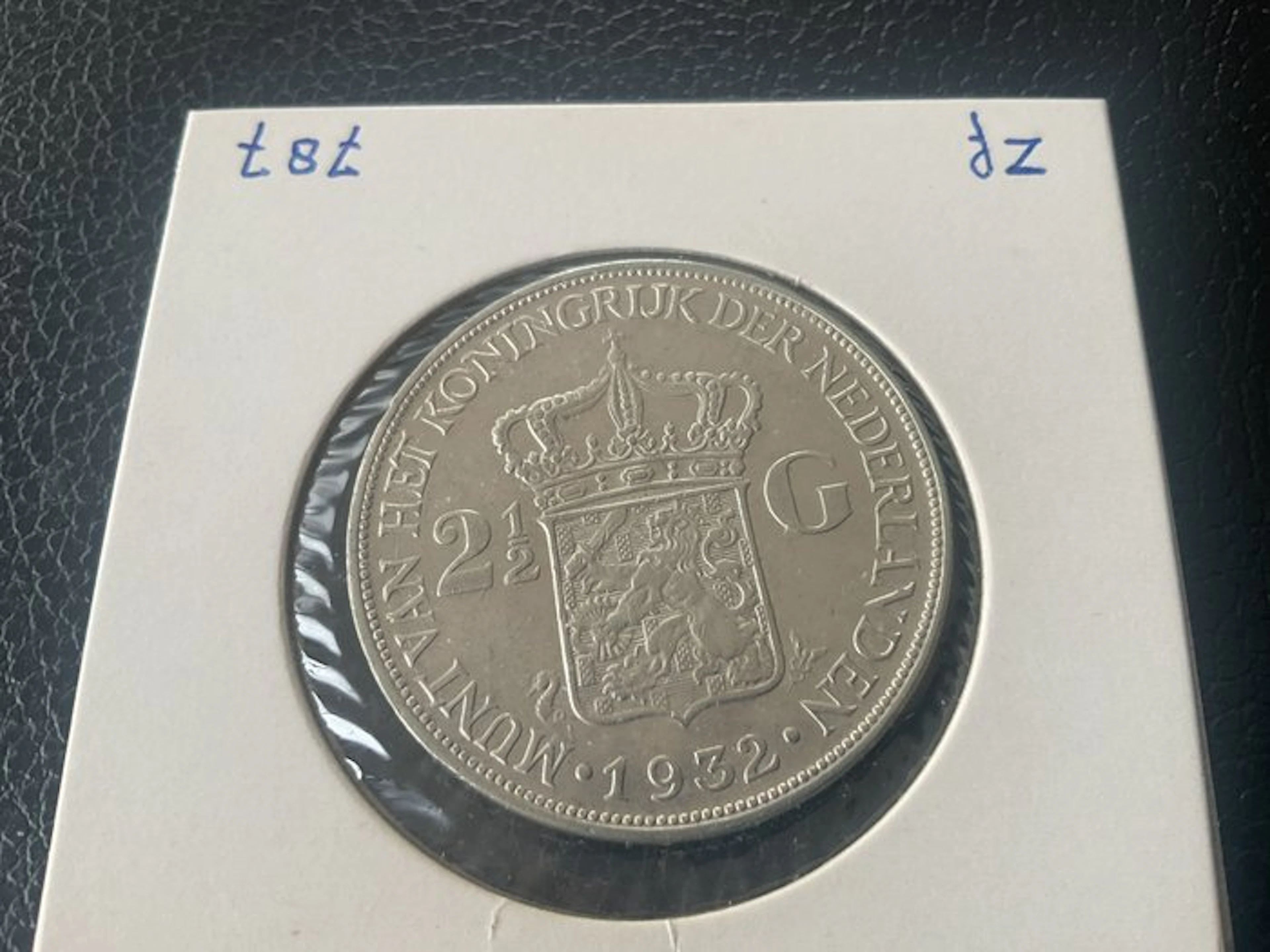 Netherlands. Wilhelmina. 2 1/2 Gulden 1932 (No reserve price)