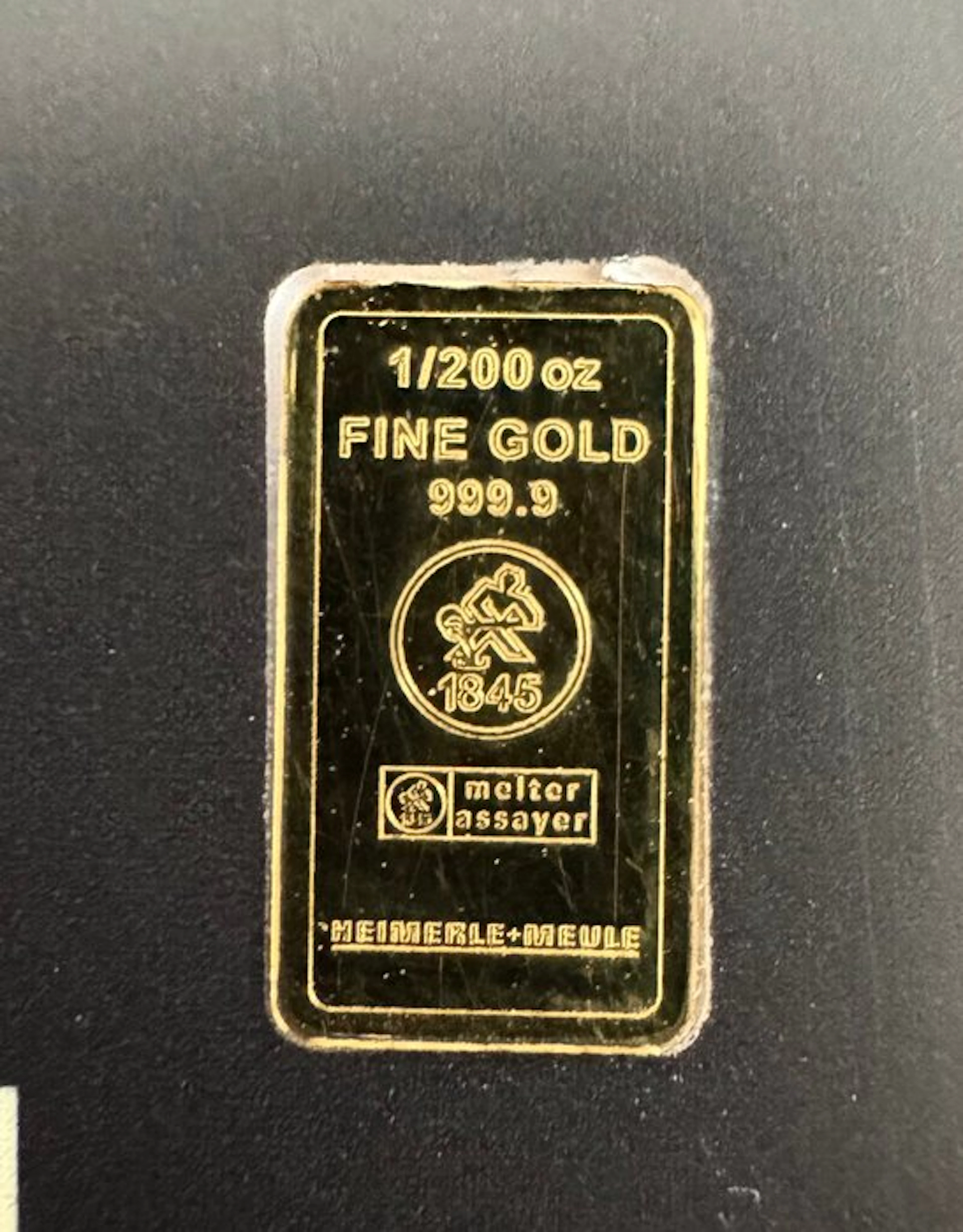 1/200 Troy Ounce - Gold .999 - Heimerle + Meule