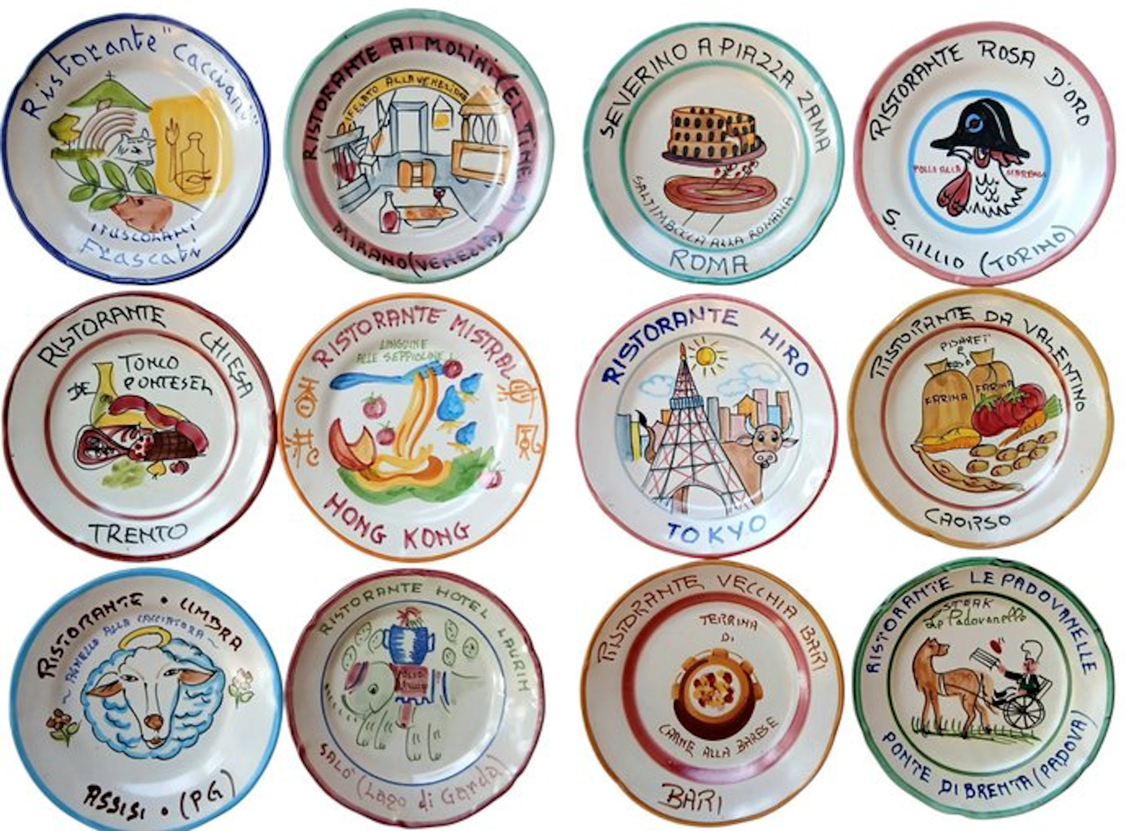 Buon Ricordo - Ceramica Vietri Mare - Dish (12) - Ceramic...