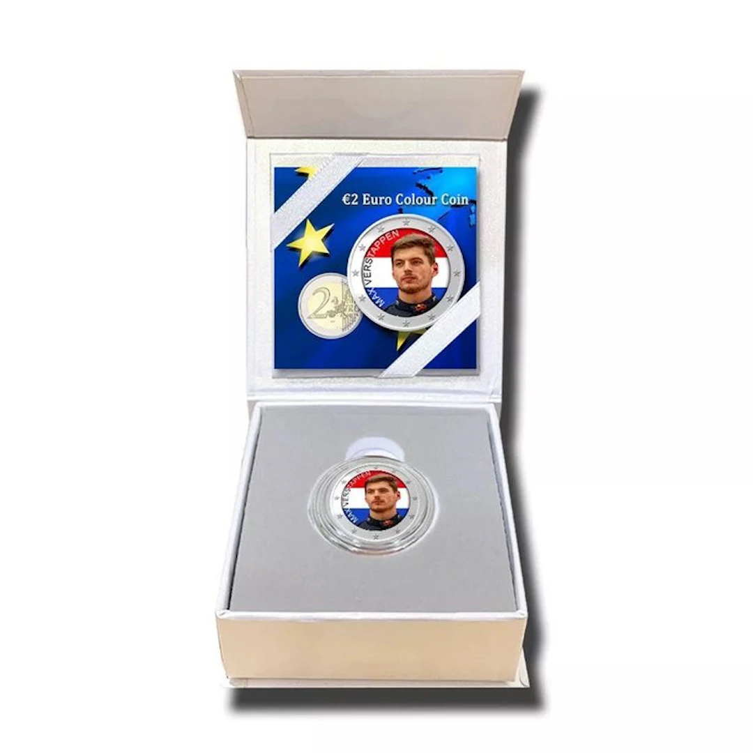 Europe. 2 Euro 2023 "Max Verstappen" (colored by private...