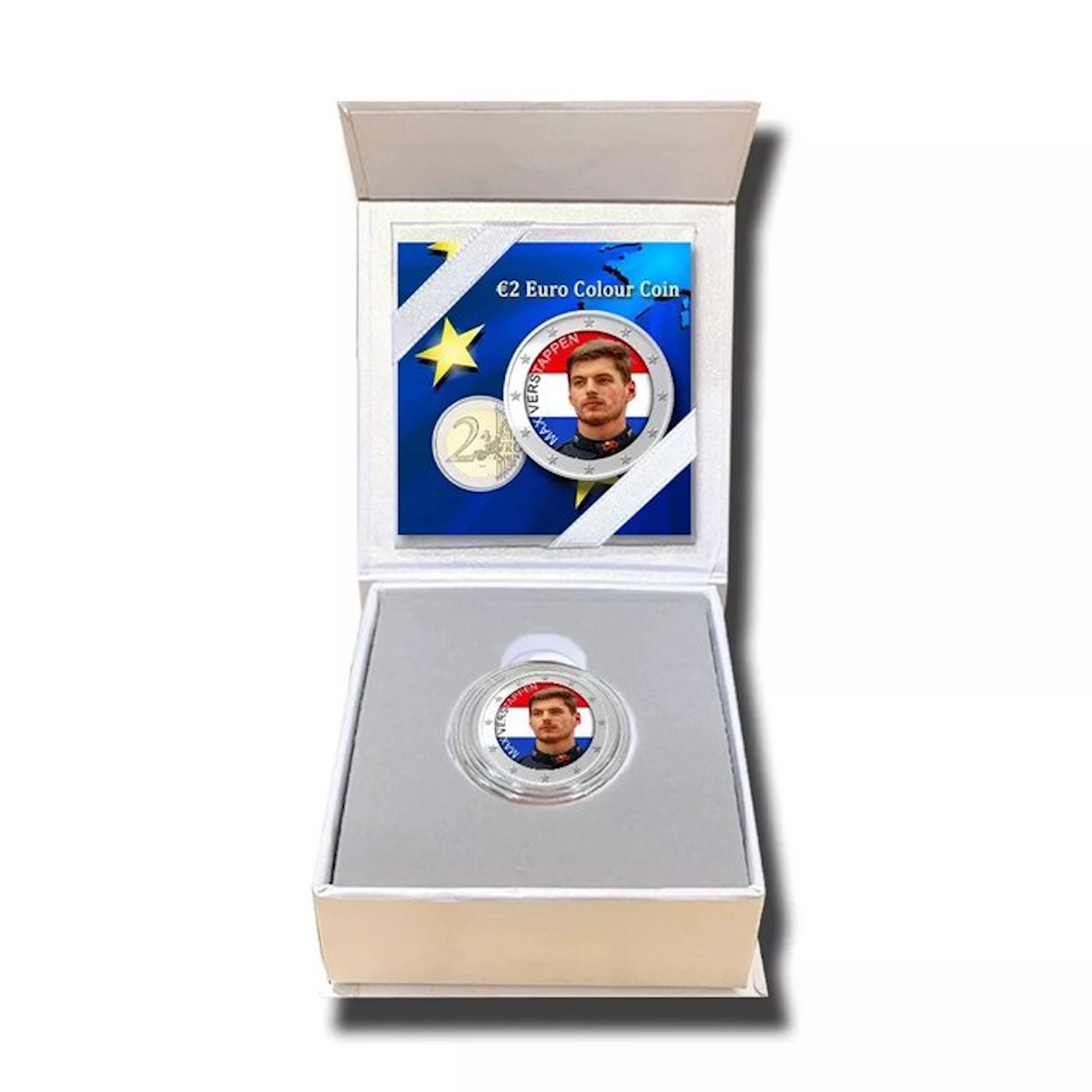 Europe. 2 Euro 2023 "Max Verstappen" (colored by private...