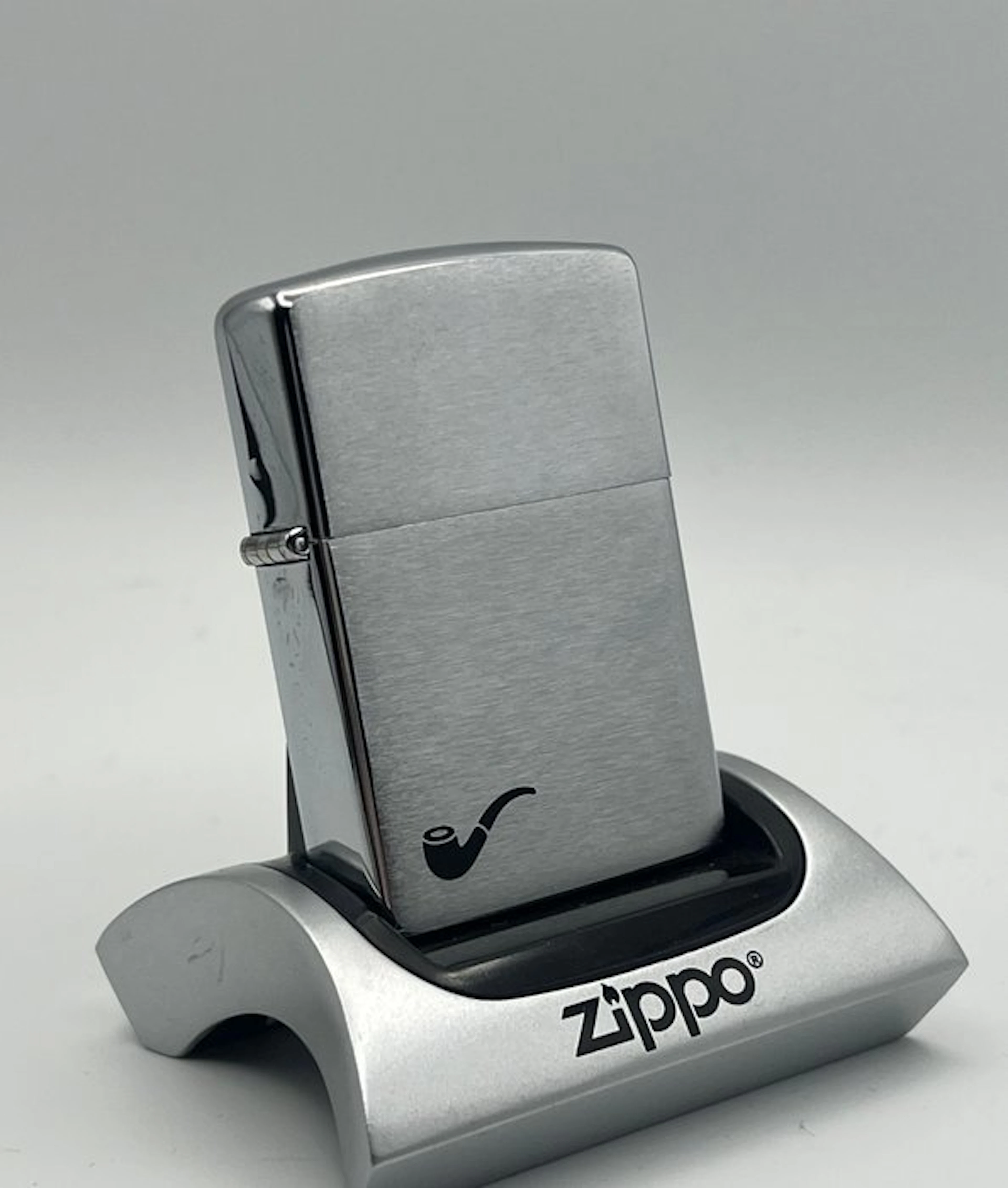 Zippo, No Reserve Price - Vintage "Pipe Lighter" Brushed...