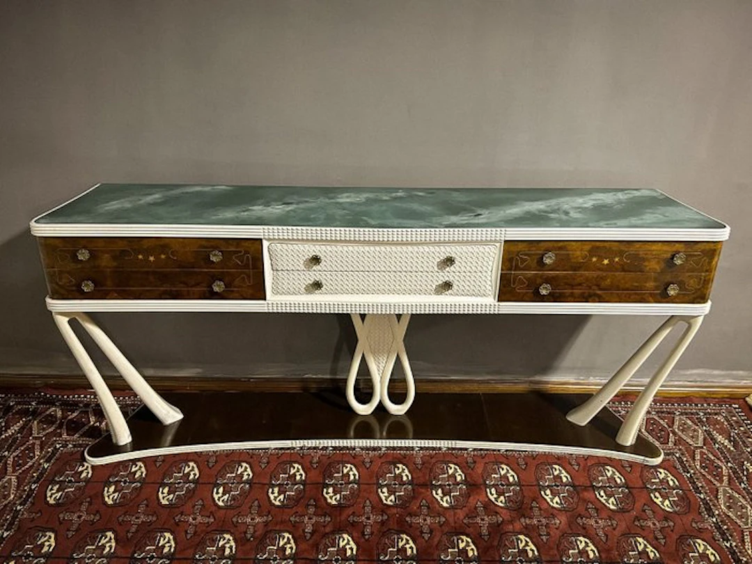 Console table - Wood, Glass