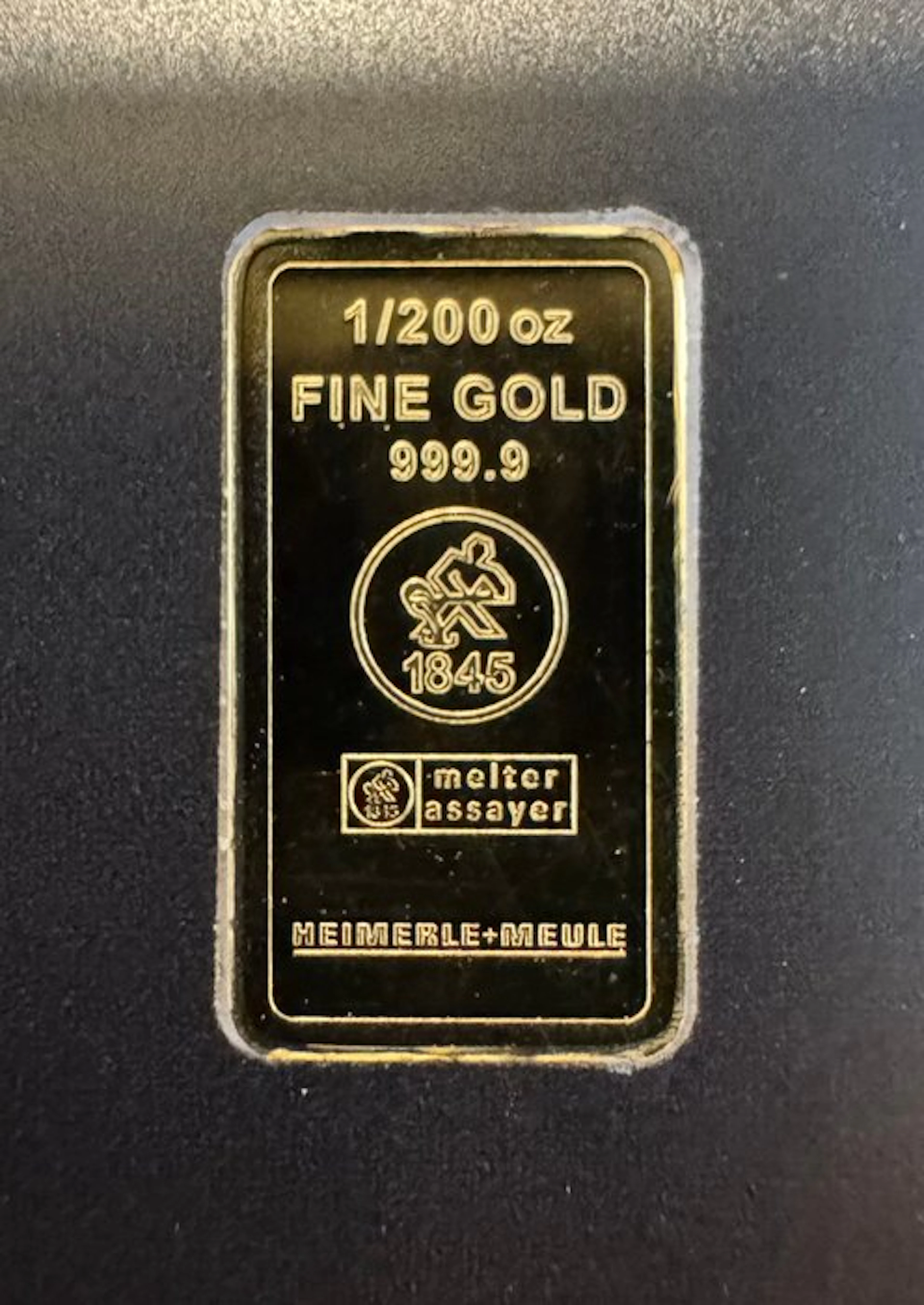 1/200 Troy Ounce - Gold .999 - Heimerle + Meule