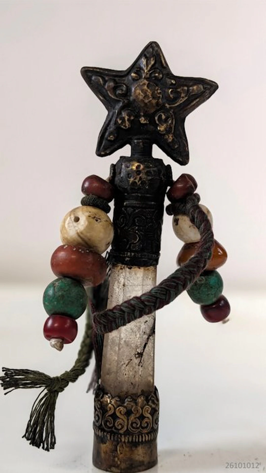 Tibet Tibetan silver plated / rock crystal Ornately...