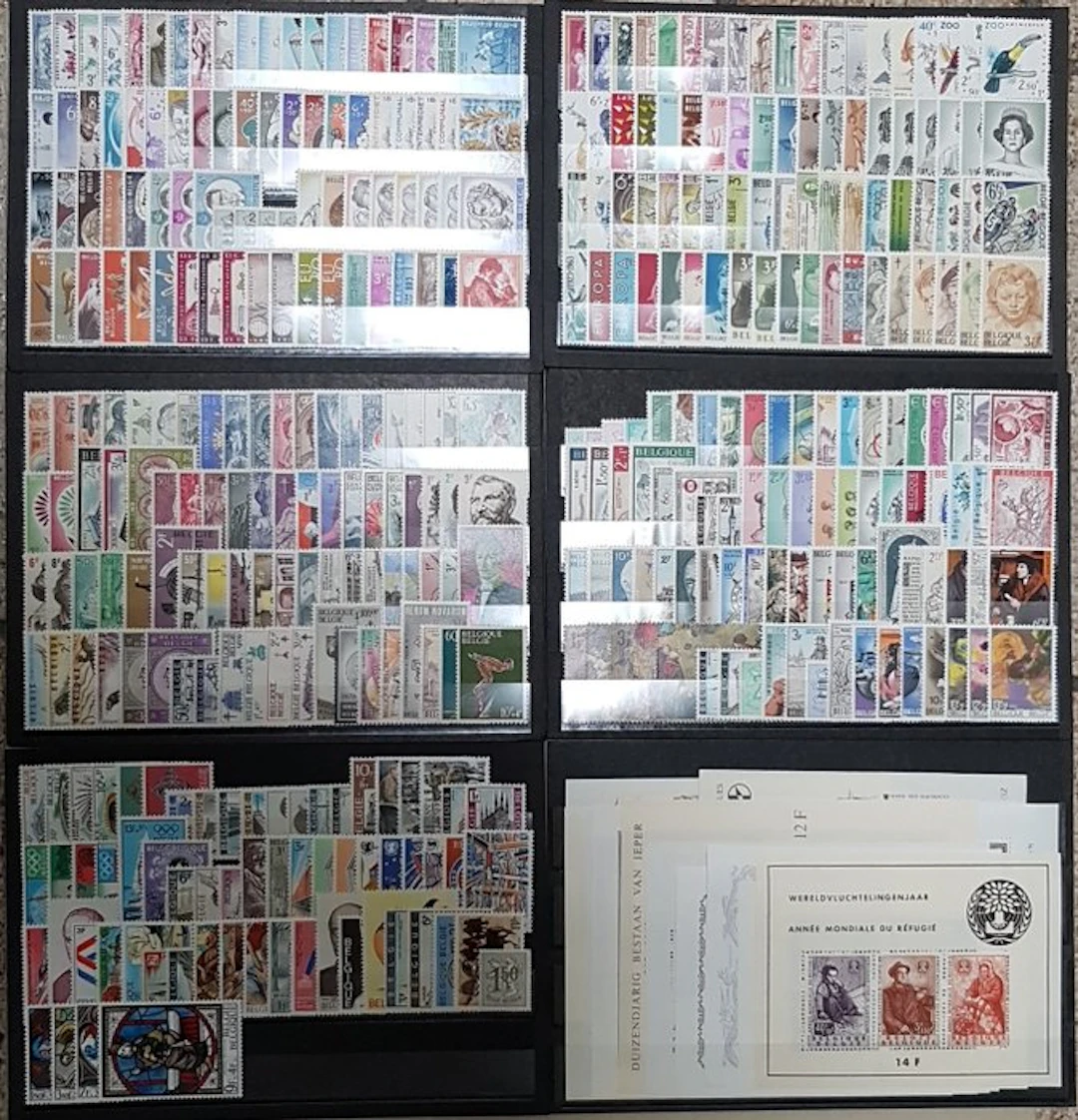 Belgium 1960/1969 - Mint, ten annual issues with all blocks.