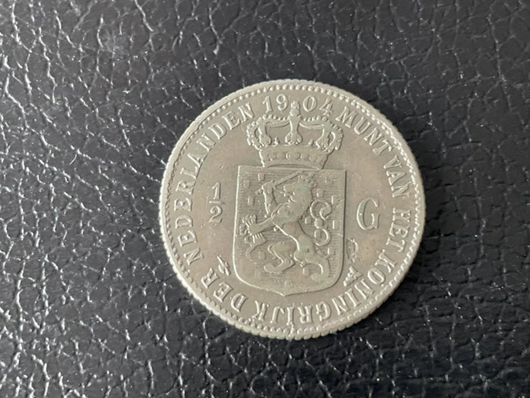 Netherlands. Wilhelmina. 1/2 Gulden 1904 (No reserve price)