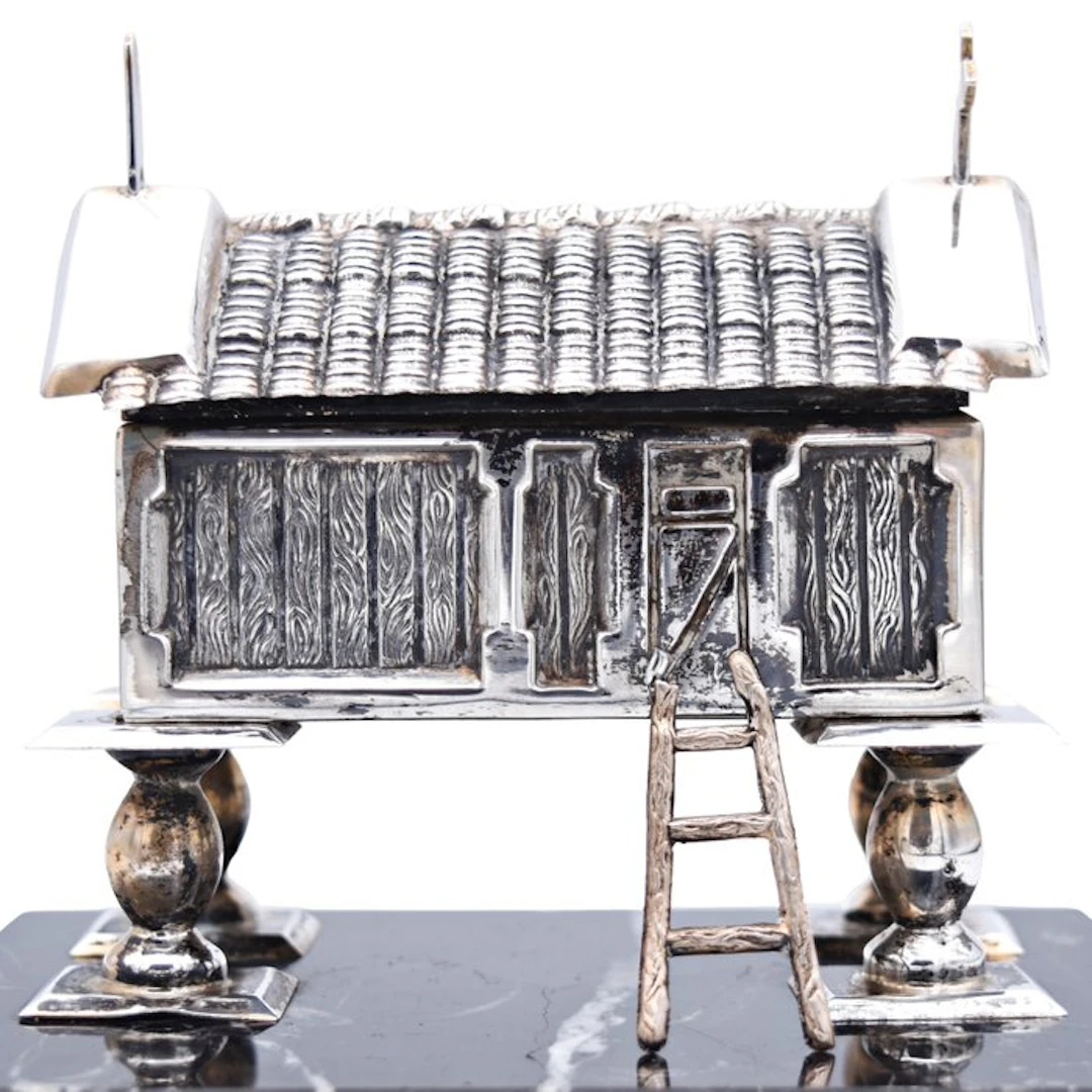Box - Jewelry box - "Hórreo" - .925 silver