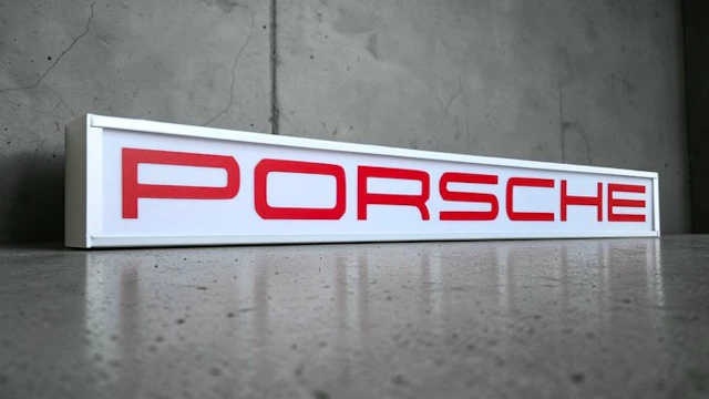 beautifull exclusive Porsche advertising lamp / light...