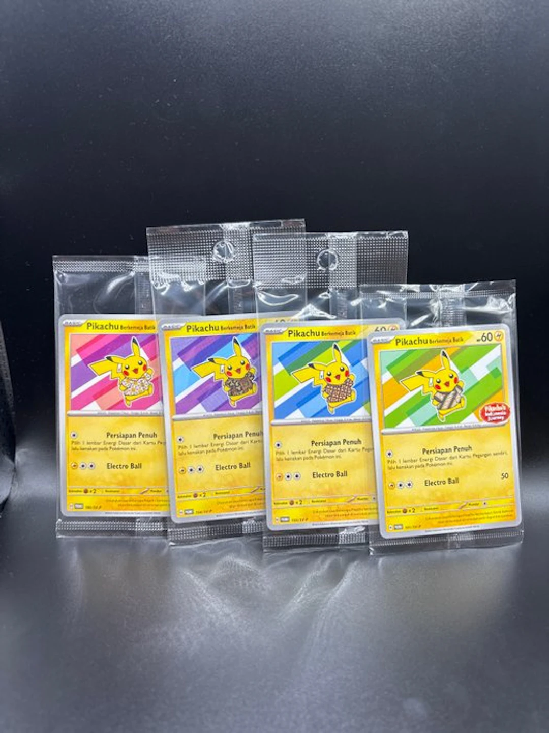 Pokémon - 4 Card Pikachu Batik Sealed Lot
