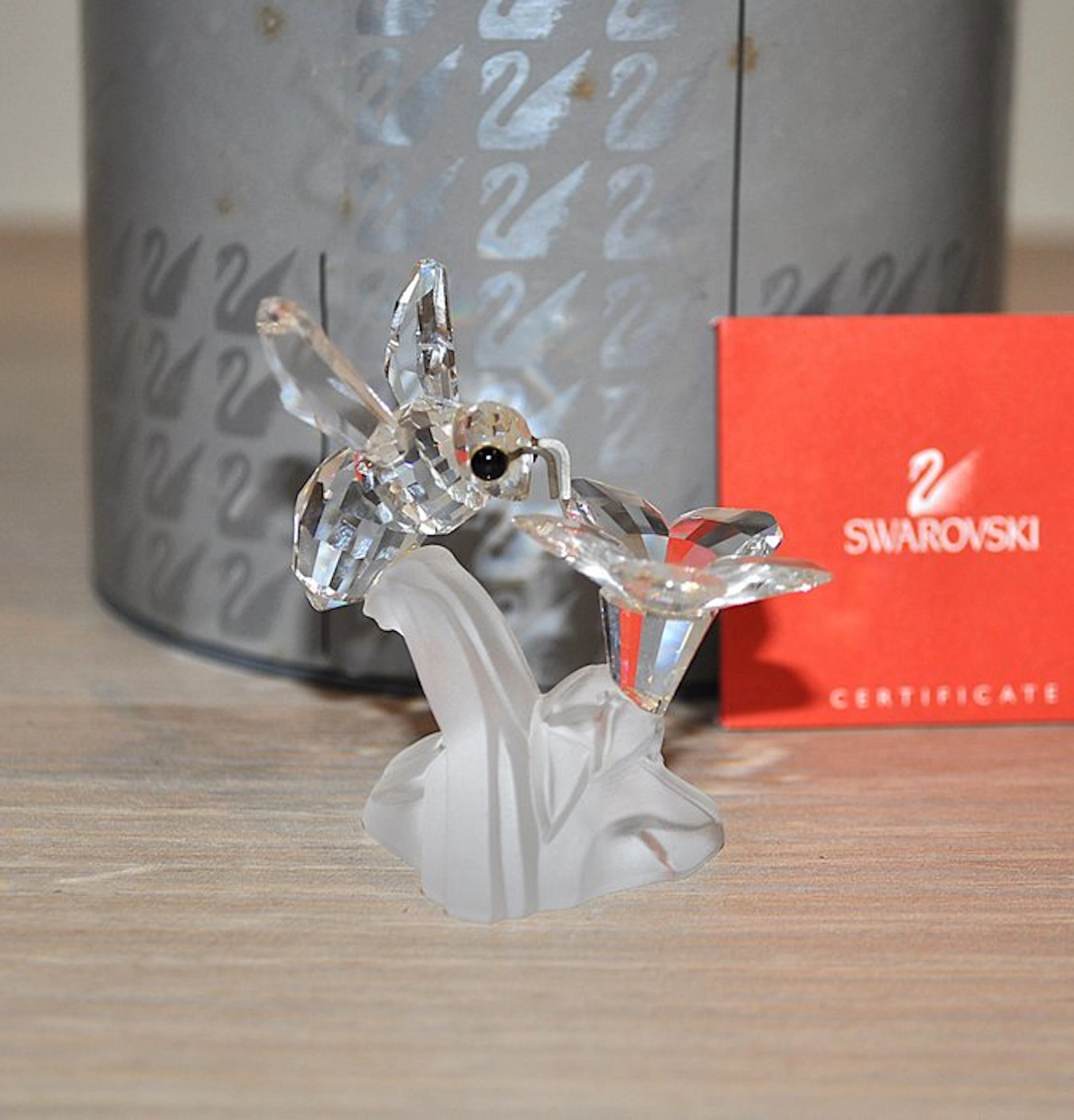 Swarovski - Figure - Bumblebee - 166185 - Box + Certificate - Crystal, Glass
