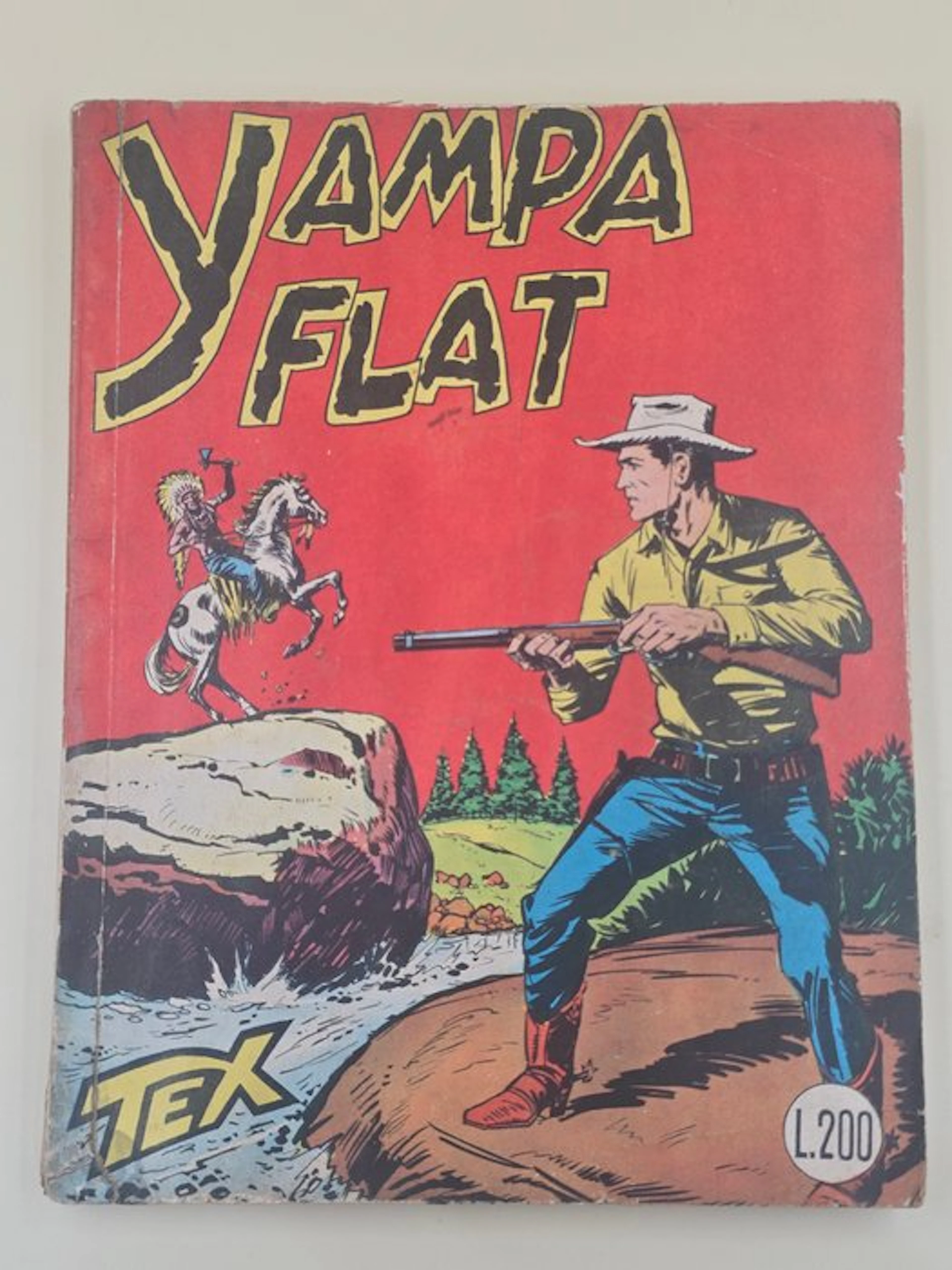 Tex n. 22 "Yampa Flat" - Spillato Aut. 478 Strillo 100 pagine - 1 Comic - 1950
