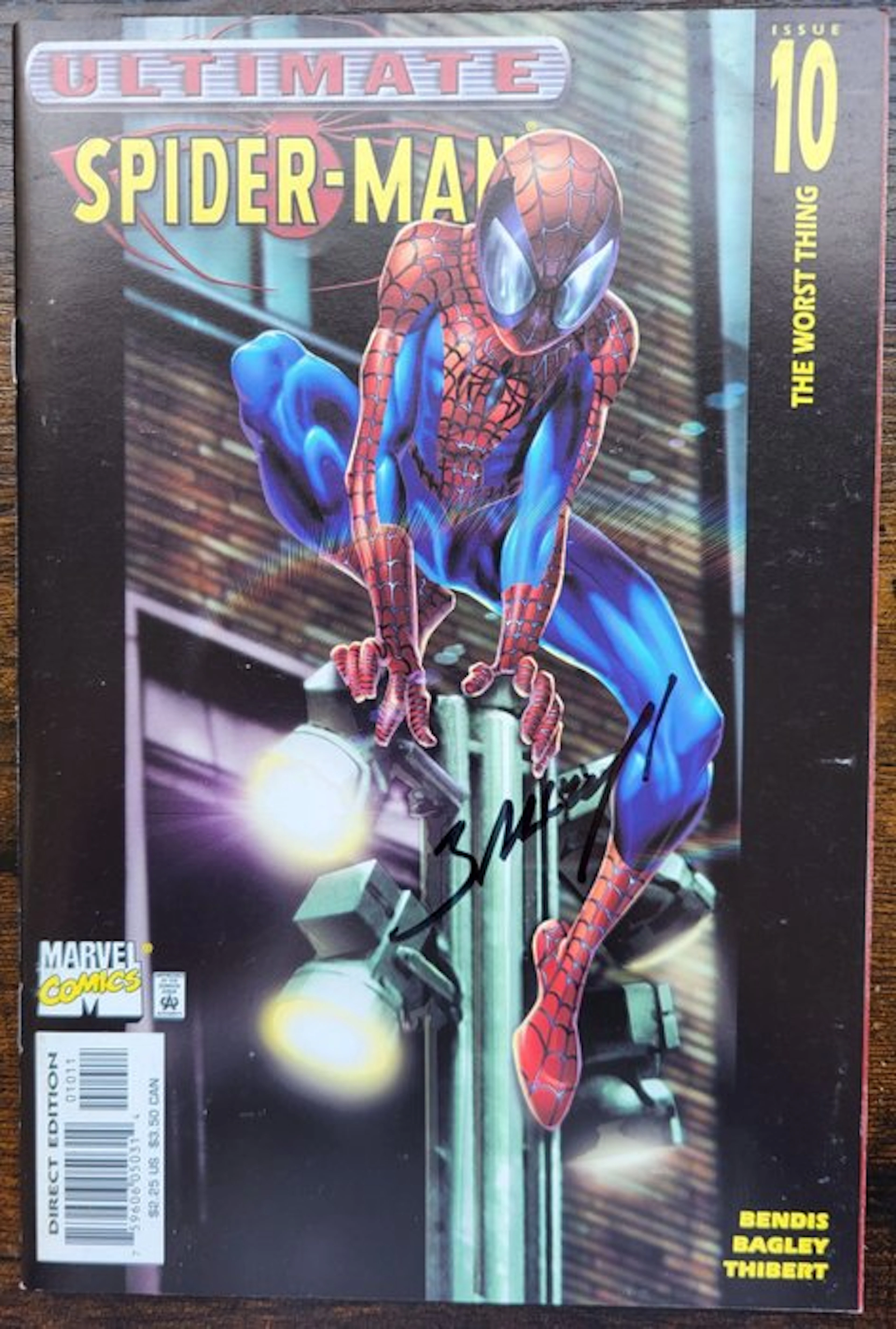Lots 3 comics signed Spider-Man Vintage 1994-2001...