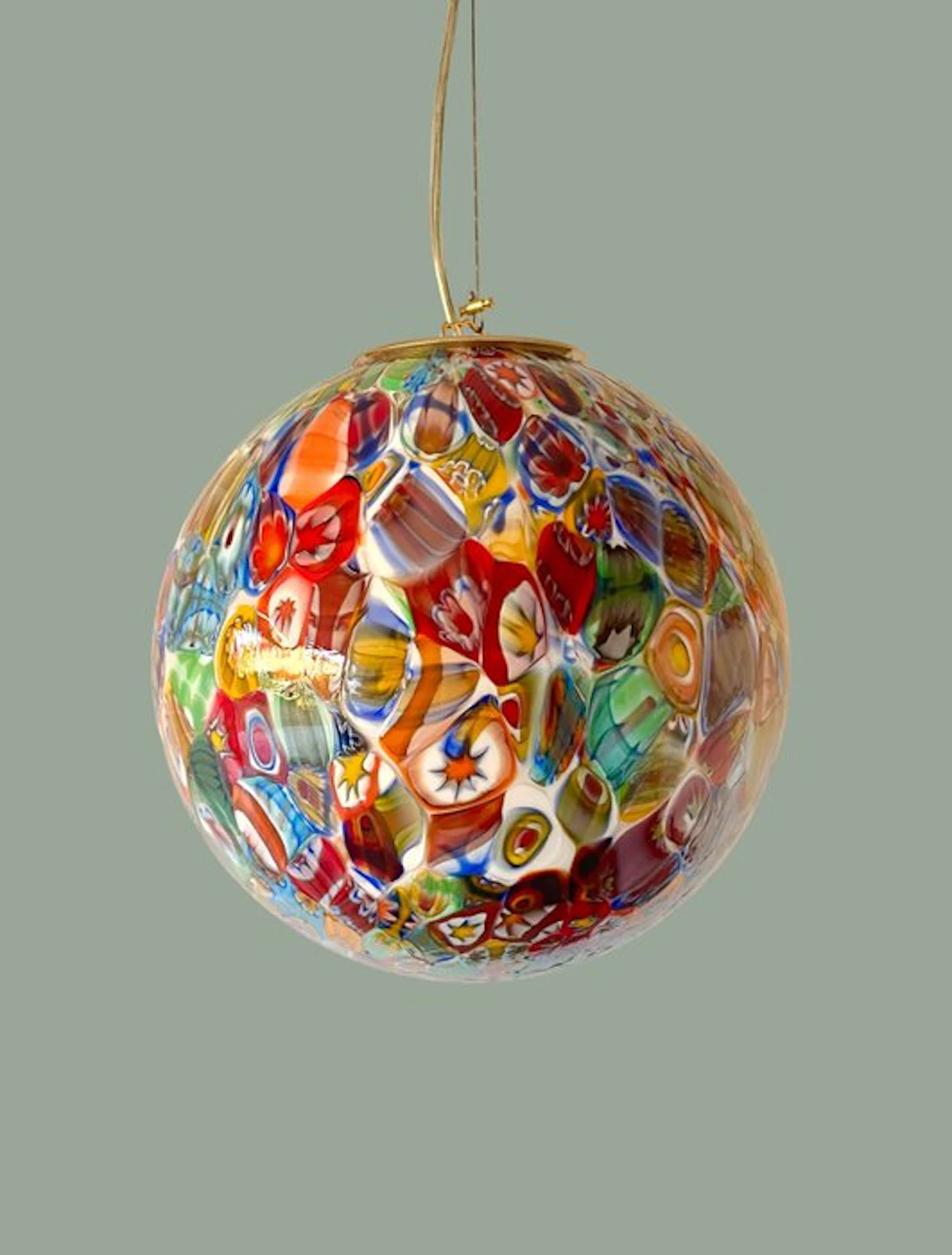 MIMU interior - Chandelier - Murrine Millefiori lamp D30 - Murano glass