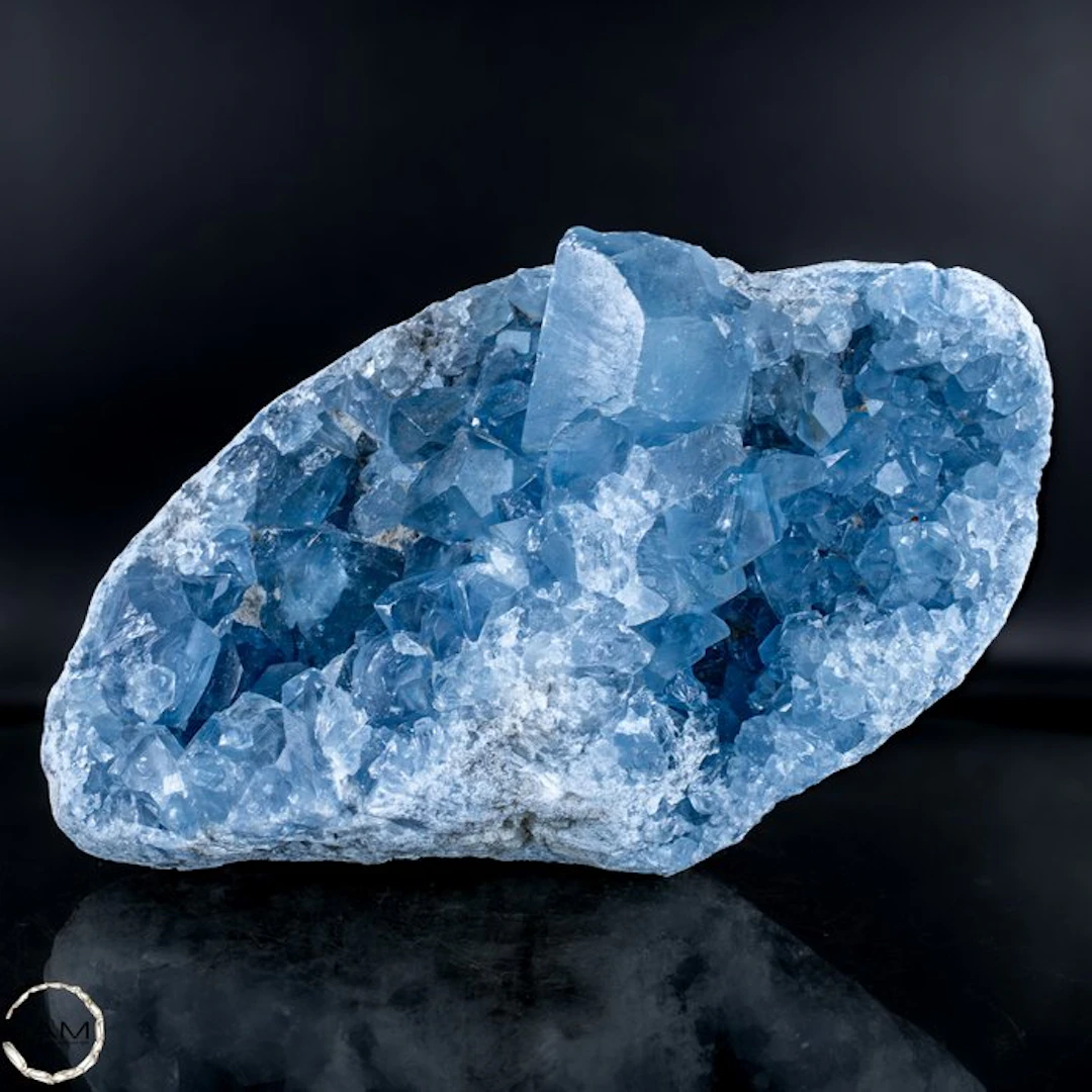 Natural Celestite druse – Sky-blue treasure from the earth.- 3921.74 g