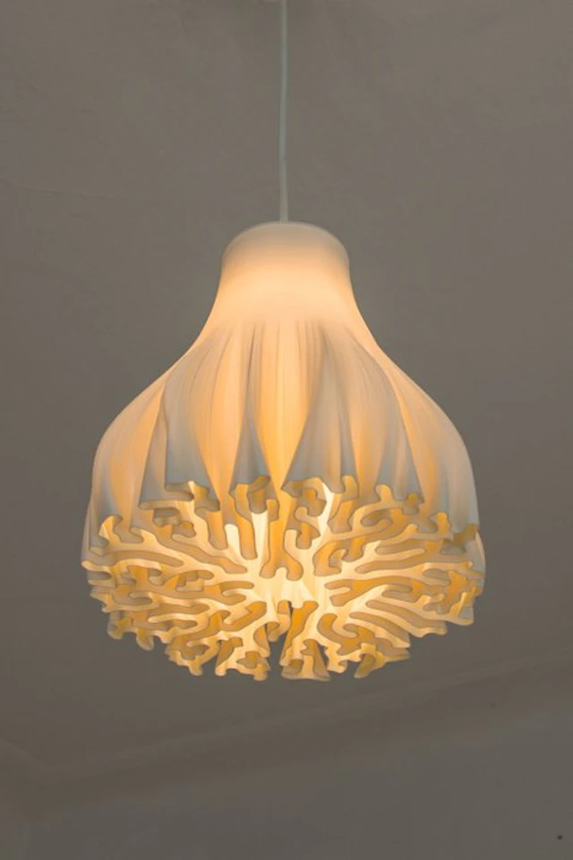 Hanging lamp - Sculptural hanging lamp - "Coral" - H2L...