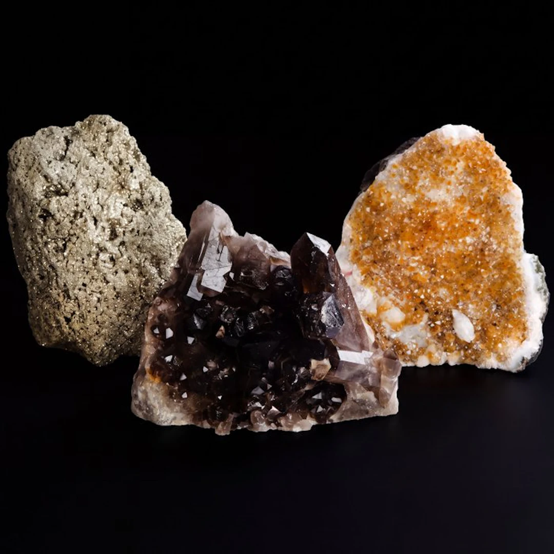 Mineral Collection - Citrine, Smokey Quartz & Pyrite- 9.8 kg