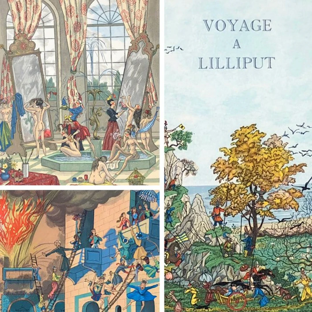 Jonathan Swift / André Hubert [illustrateur] - Les voyages de Gulliver - 1956