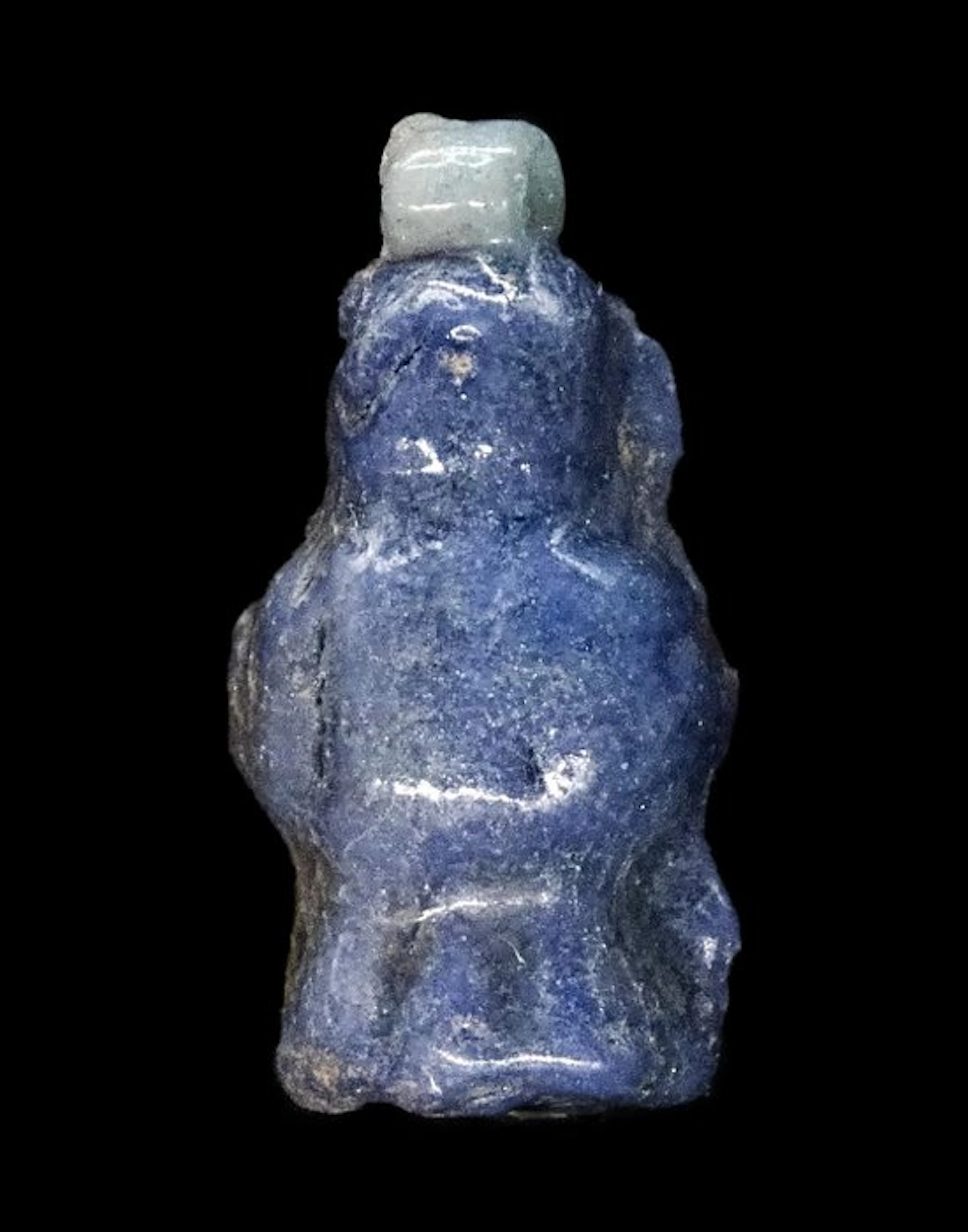 Ancient Egyptian - Glazed faience amulet - Grenade - New...
