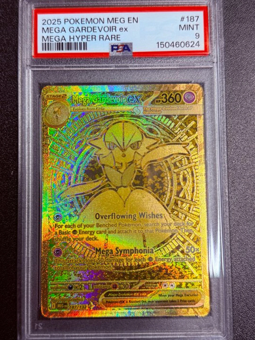 Pokémon - 1 Graded card - Mega Gardevoir ex 187 Foil