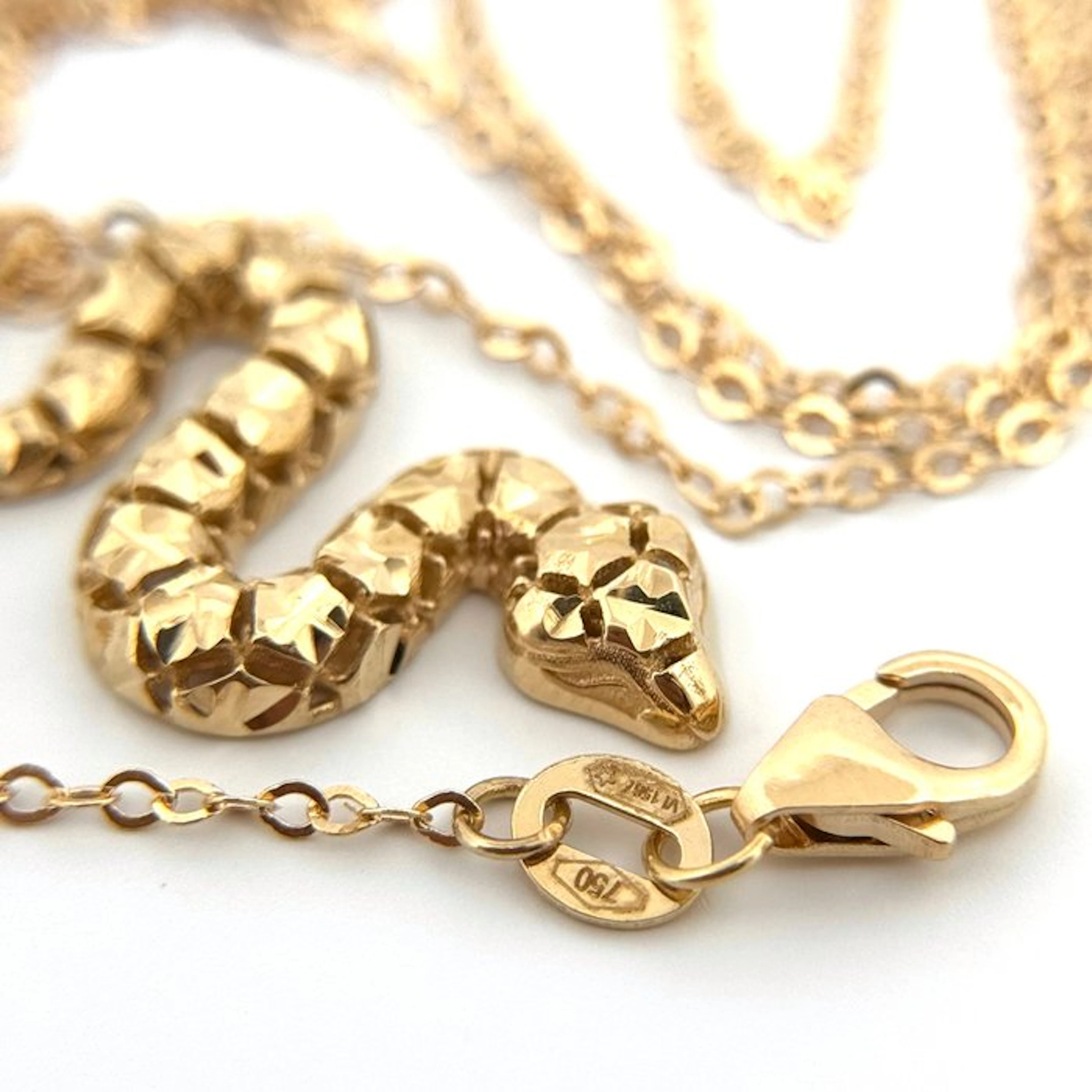 Necklace - 18 kt. Yellow gold - Snake