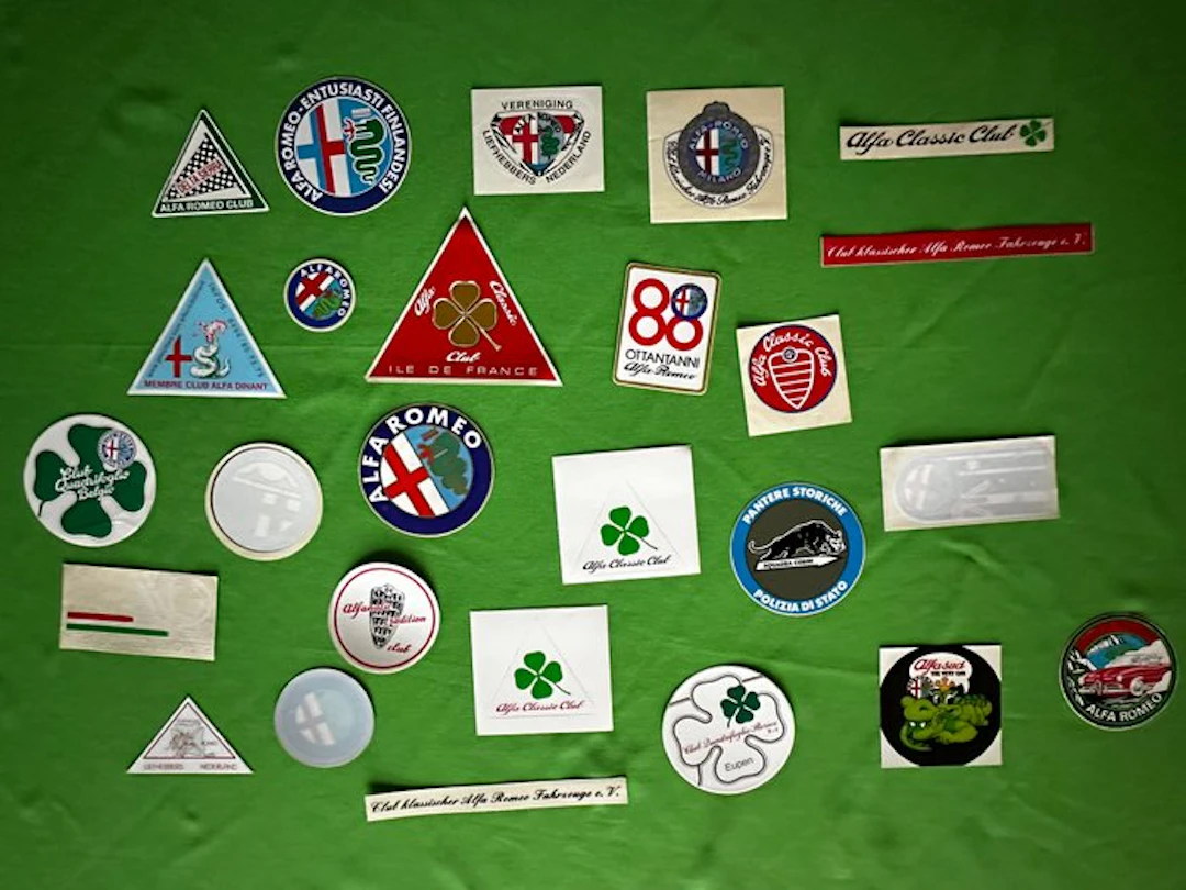Stickers - Alfa Romeo - Various international Alfa Clubs